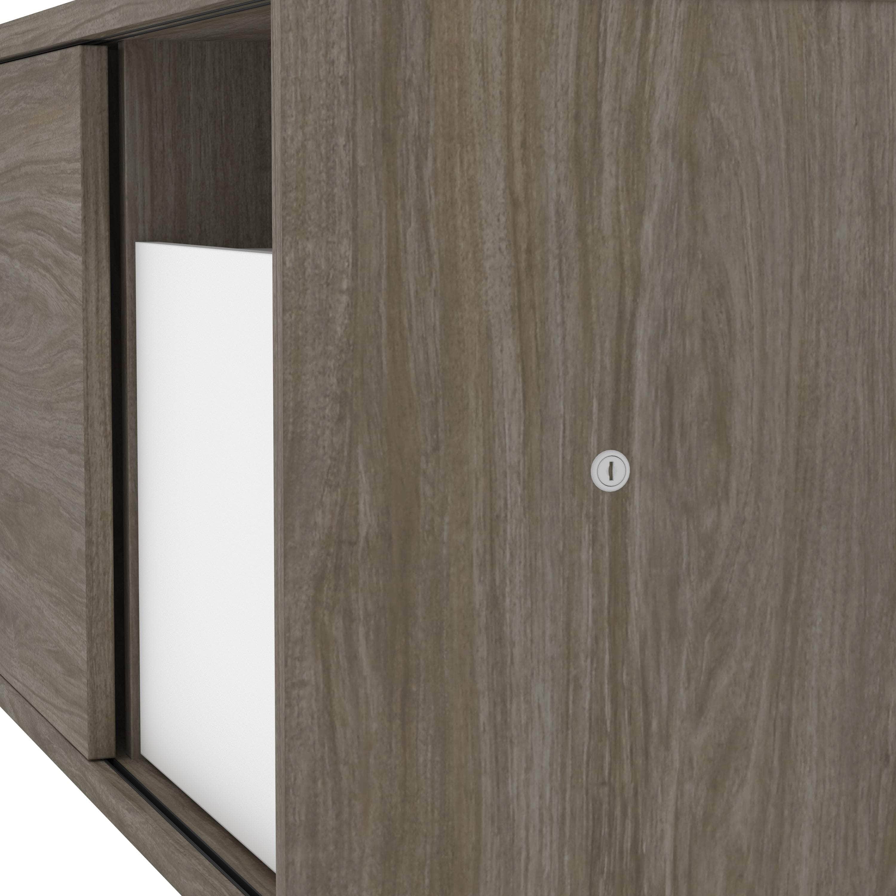 Pro Vega 47W Modern Wooden Credenza with Storage - 2 Color Options (Walnut & White) - Perfect for Living Room, Bedroom or Home Office Furniture