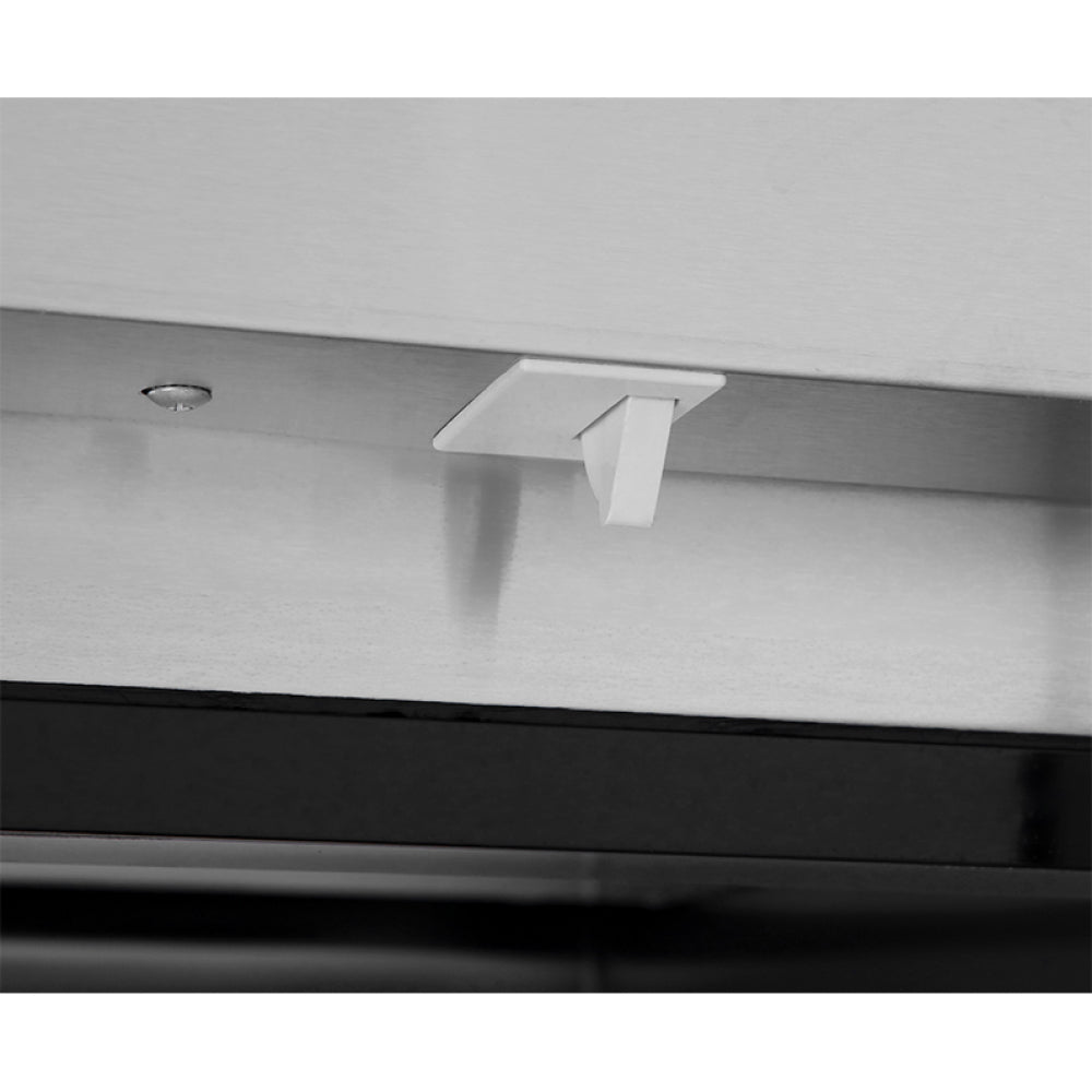 Atosa MBF8519GR 8.3 Cu.Ft. Right Door Low Height Reach-In Commercial Refrigerator - Perfect for Restaurants, Cafes, and Convenience Stores