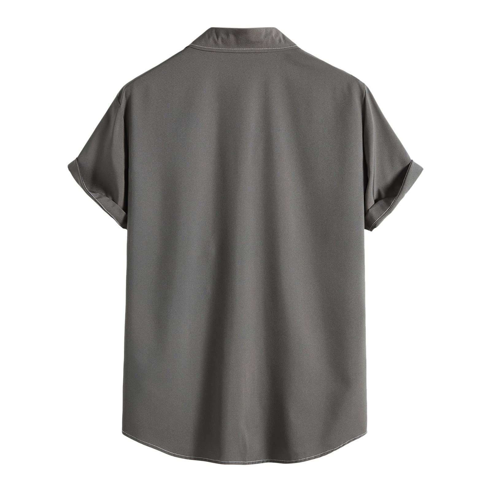 Men's Casual Short Sleeve T-Shirts - Solid Color Crew Neck Tee for Spring & Summer | Comfortable Everyday Wear for Work, Travel & Outdoor Activities