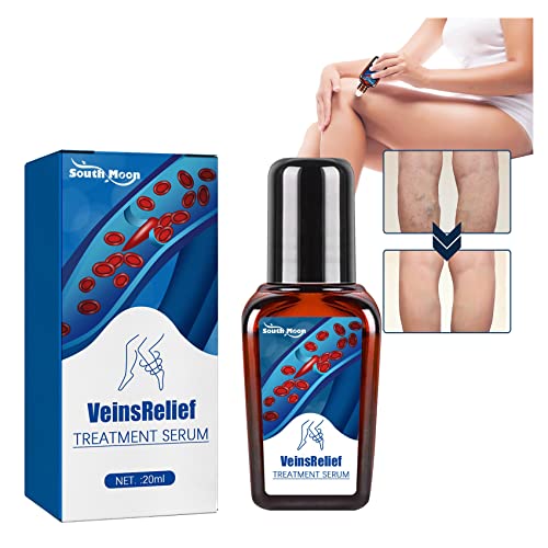 Veins Relief Treatment Serum for Legs - Spider & Varicose Vein Remover Cream (2 Pack) | Improves Circulation & Reduces Visible Veins for Daily Comfort