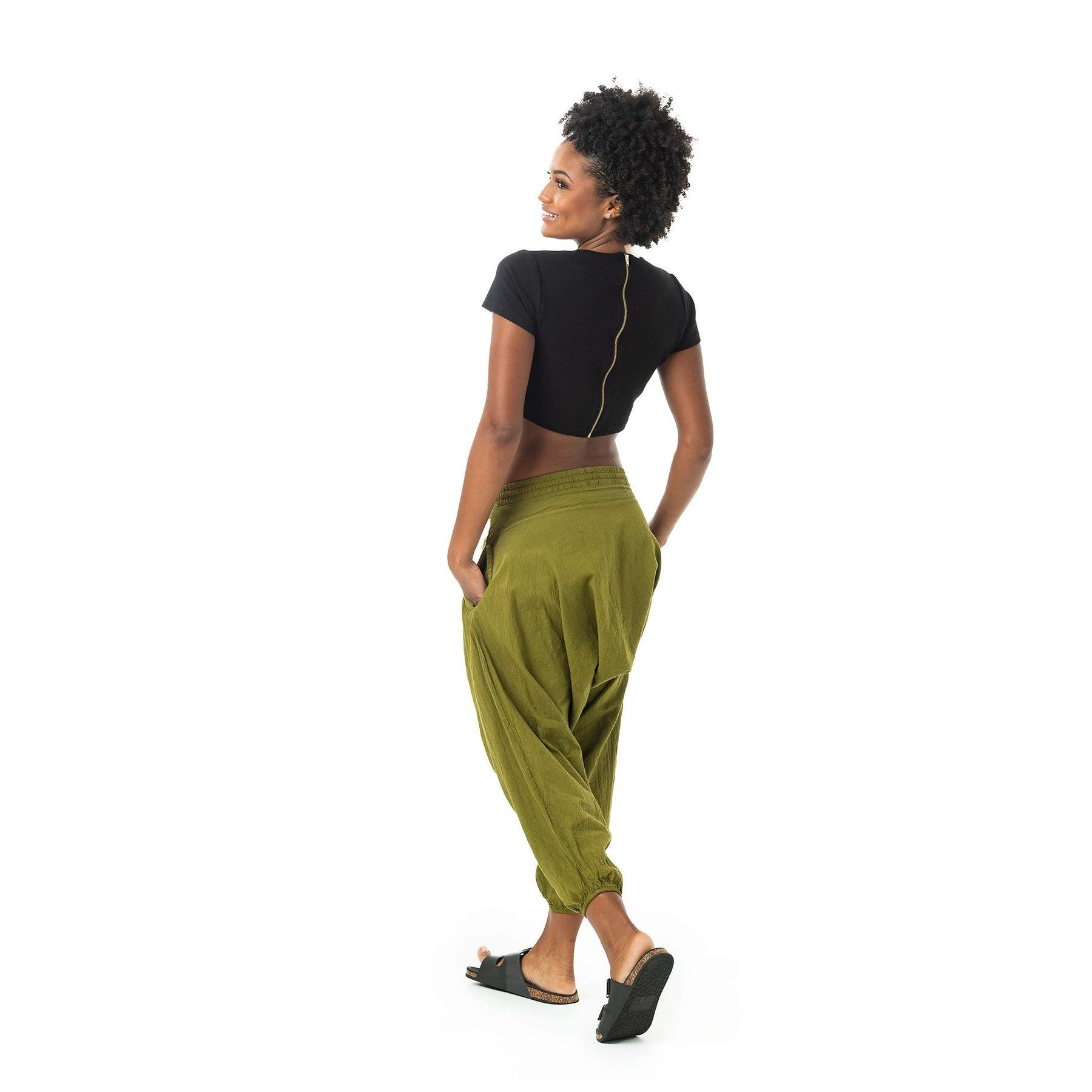 Buddha Pants Savannah Winter Harem Pants for Men & Women | 100% Cotton Boho Yoga Pants | Loose Fit Casual Lounge Wear | Perfect for Yoga, Meditation, Travel & Beach Vacations