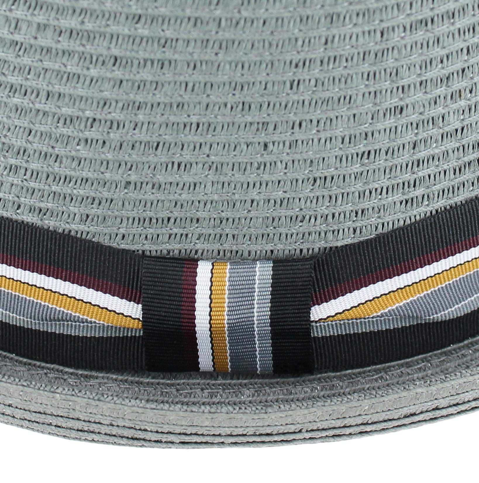Summer Straw Fedora Hat for Men & Women - Blue, Tan, Black - Beach & Outdoor Wear