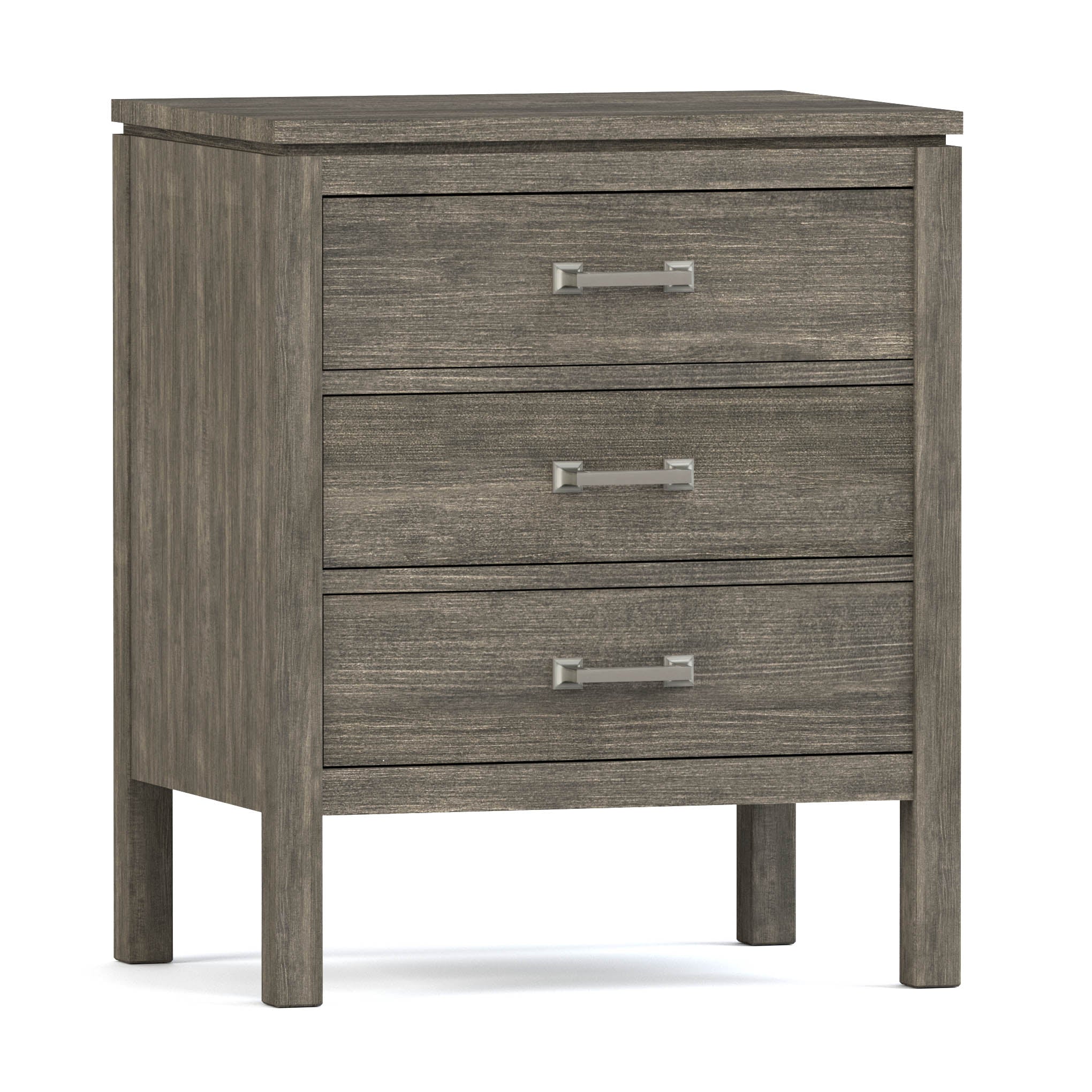Dwyer 3-Drawer Nightstand - Modern Bedside Table with Storage for Bedroom, Living Room & Office - Wooden Night Stand with Smooth Gliding Drawers