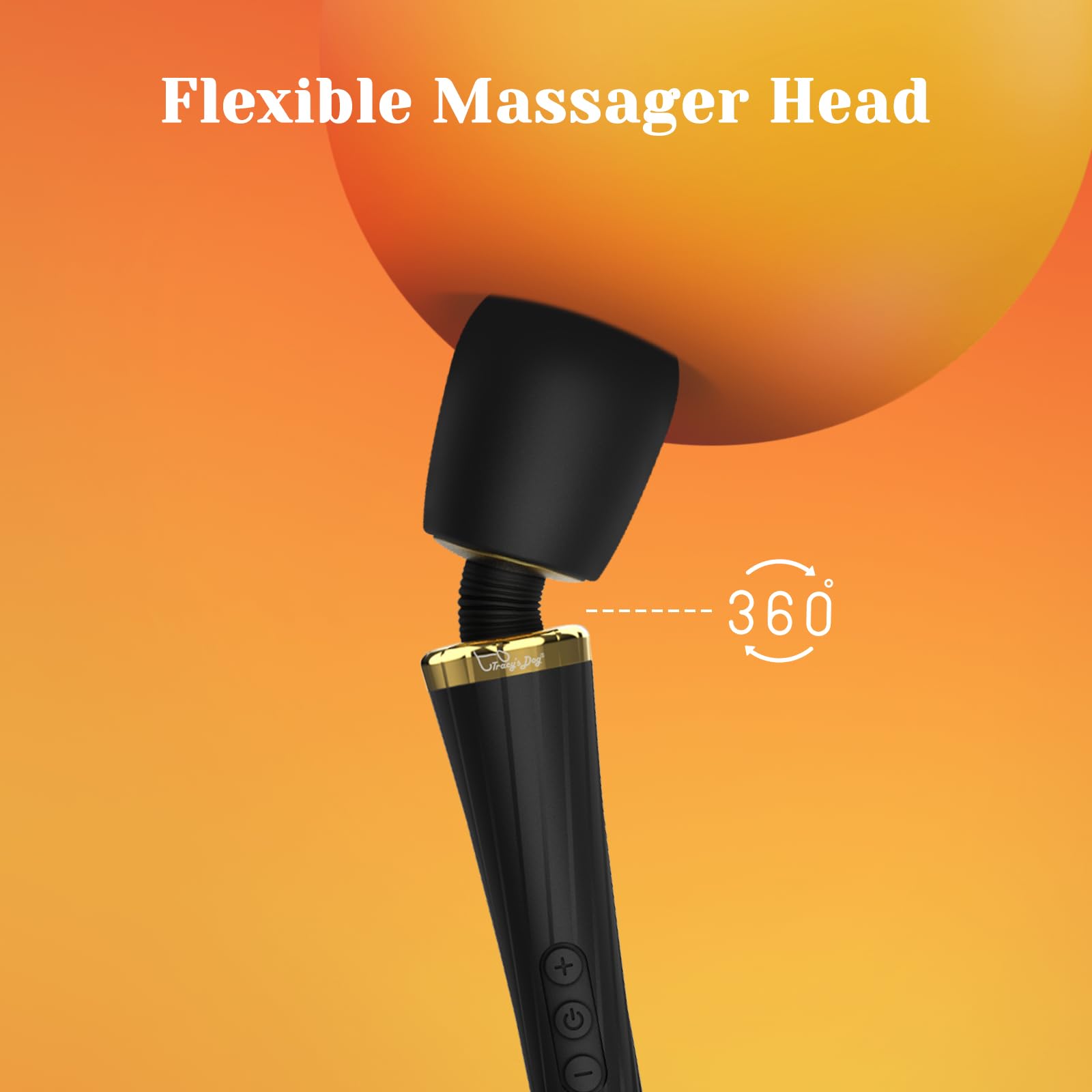 Tracy's Dog Vibrator - Powerful Cordless Wand Massager for Women & Couples, Quiet Waterproof Clitoral Stimulator, Full-Body Massager & Intimate Pleasure Toy - Perfect for Relaxation, Spa Nights & Couples Play