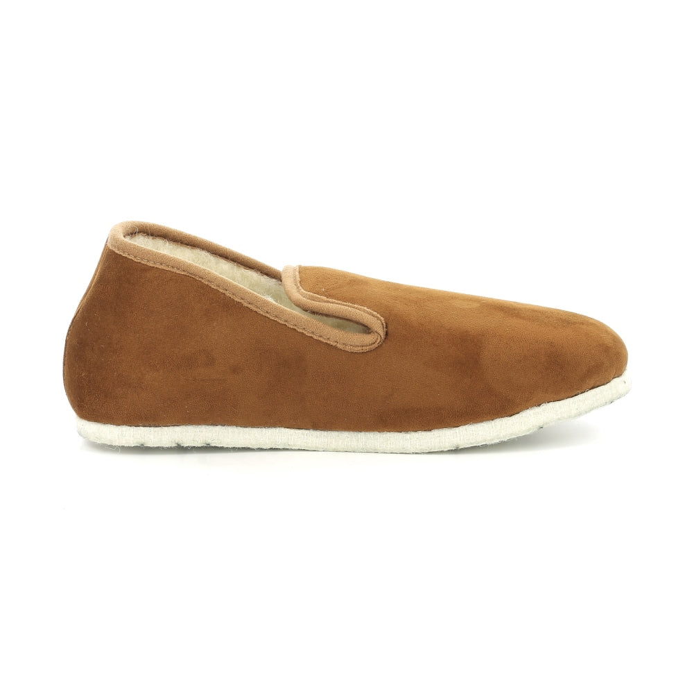 Men's Camel & Off-White Slippers - Cozy Indoor/Outdoor House Shoes for Relaxing at Home or Quick Errands