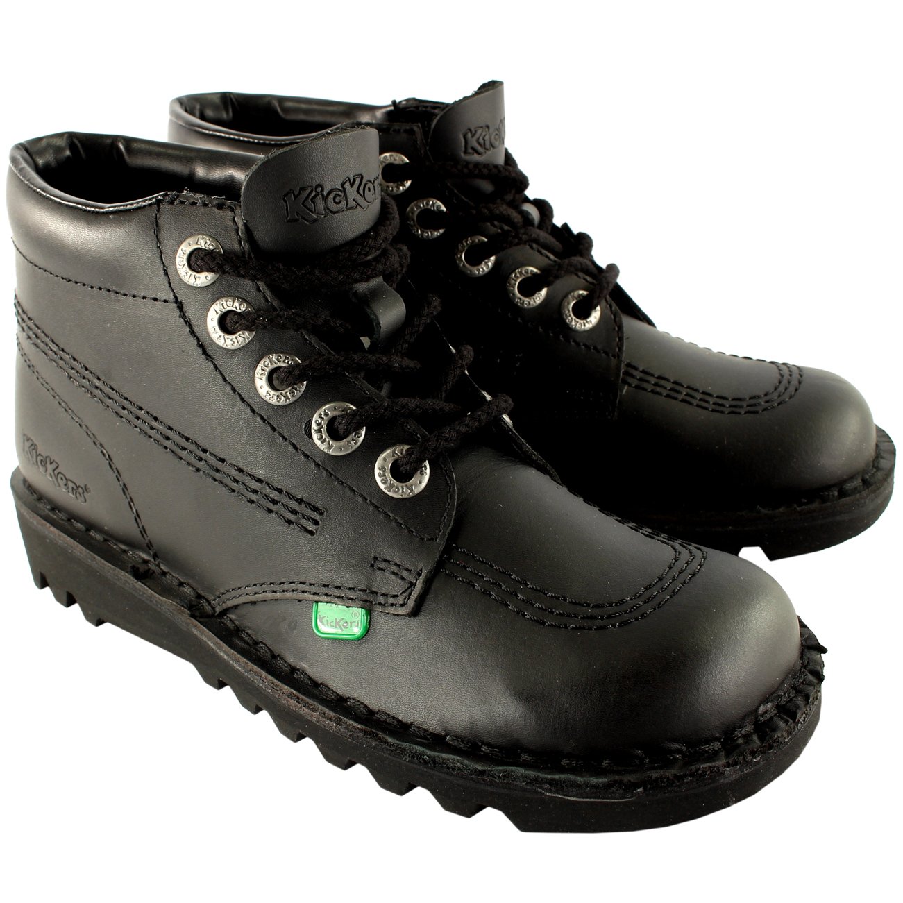Women's Kickers Kick Hi Classic Leather Ankle Boots - Comfortable Office & Work Shoes for Professional Women | Perfect for Business Casual, Commuting & Everyday Wear