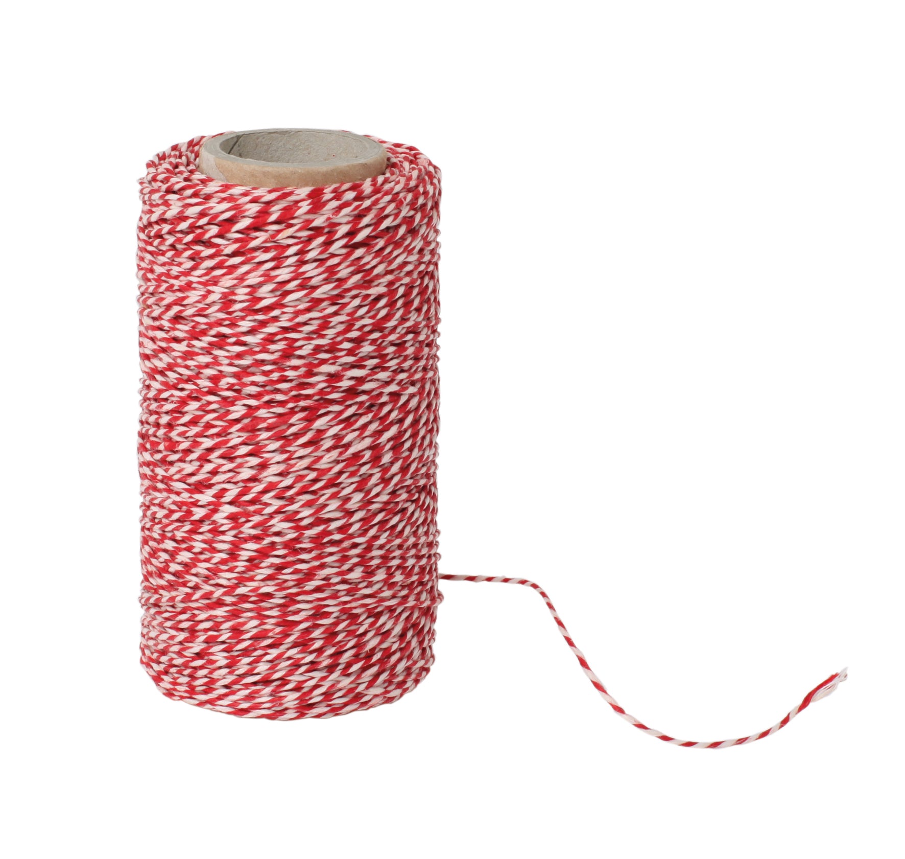 Premium Red & White Kitchen Twine - 120m Roll for Cooking, Baking, Butchering & Crafts | Heavy Duty Cotton String for Tying Roasts, Bundling Herbs & DIY Projects