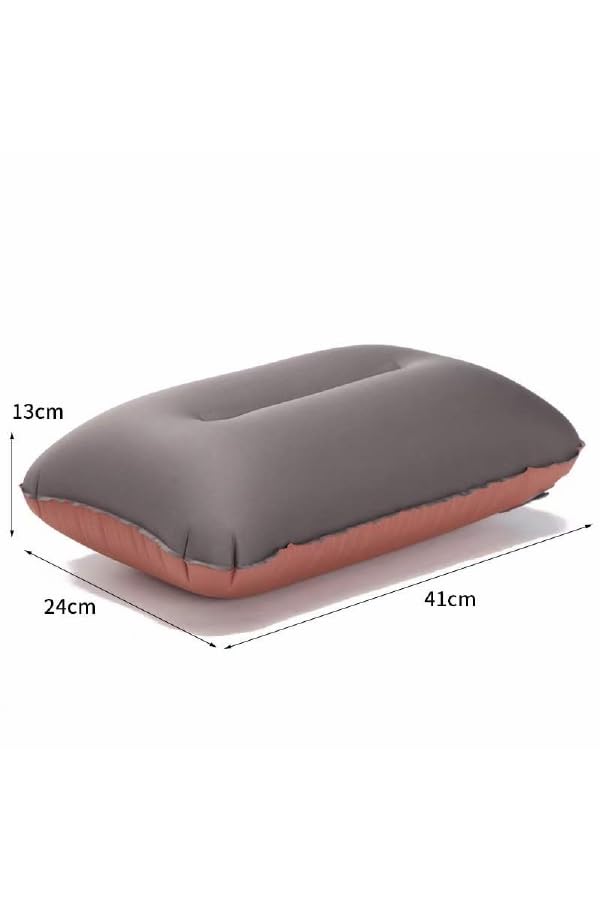 BISONBERG 3D Automatic Pillow for Camping & Travel - Ergonomic Neck Support Pillow for Airplane, Car, Office & Outdoor Use - Portable Travel Accessory with Carry Bag - Perfect for Long Flights, Road Trips & Camping