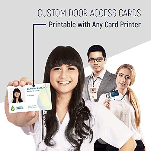 50 Pack Custom Programmed CardAccess Prox Cards - 26 Bit H10301 Format HID 1386 ISOProx II Compatible - Ideal for Office Security, Building Access & Time Attendance Systems