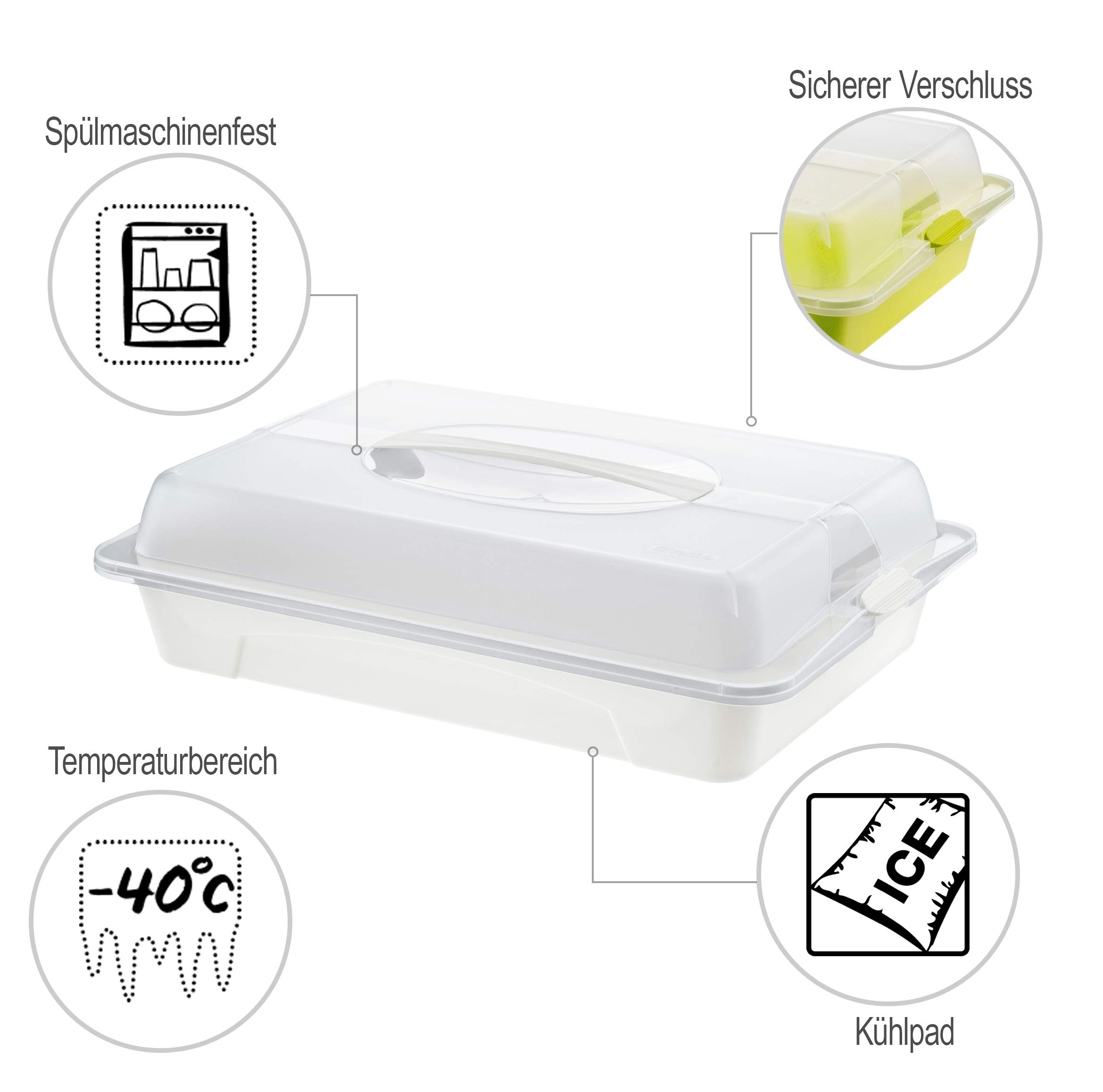 Cool & Fresh Kitchen Party Butler - White One Size - Perfect for Entertaining, Hosting & Serving at Parties, BBQs & Gatherings