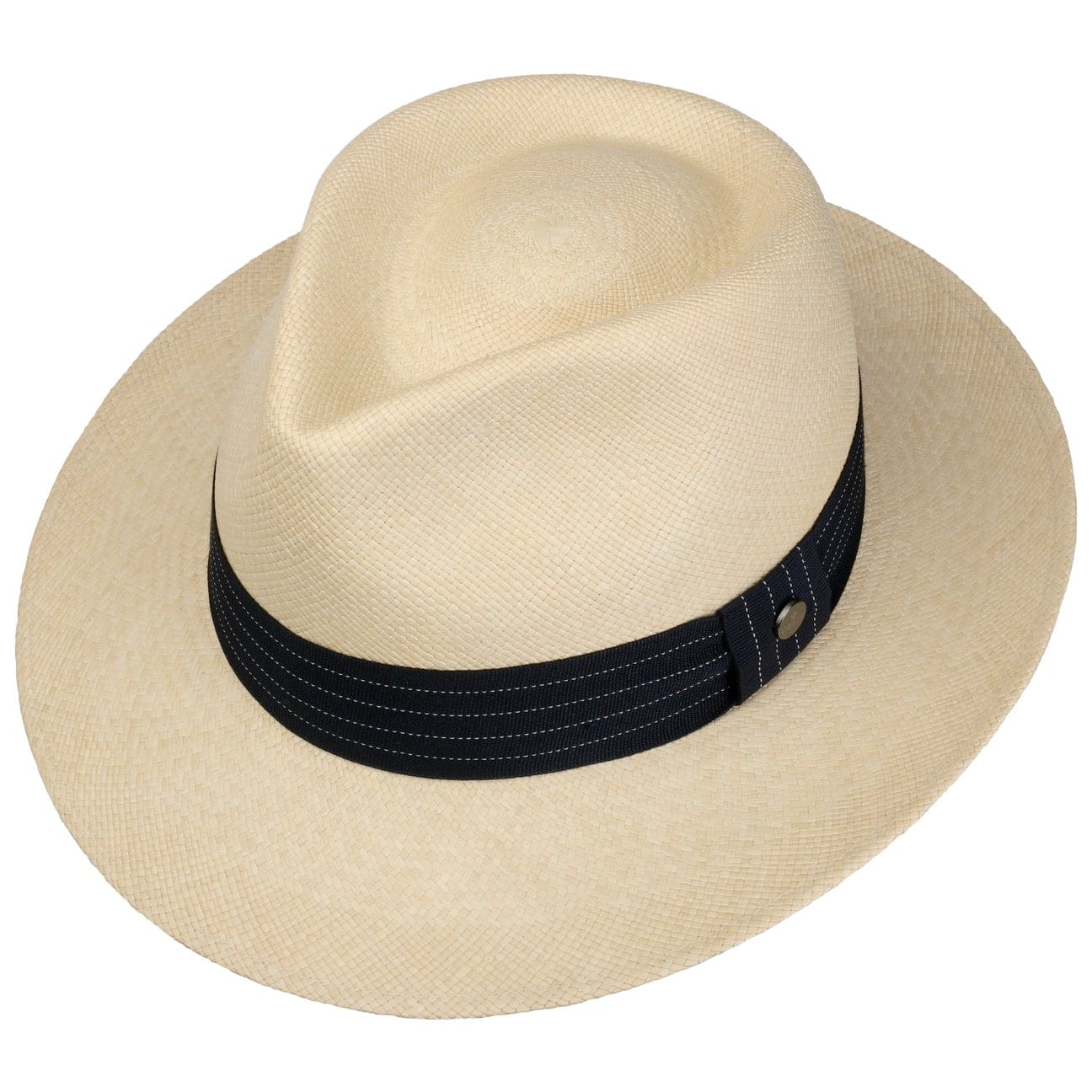 Lierys Striped Ribbon Panama Hat for Women - Breathable Summer Straw Hat with Adjustable Ribbon - Perfect for Beach, Garden, and Outdoor Activities