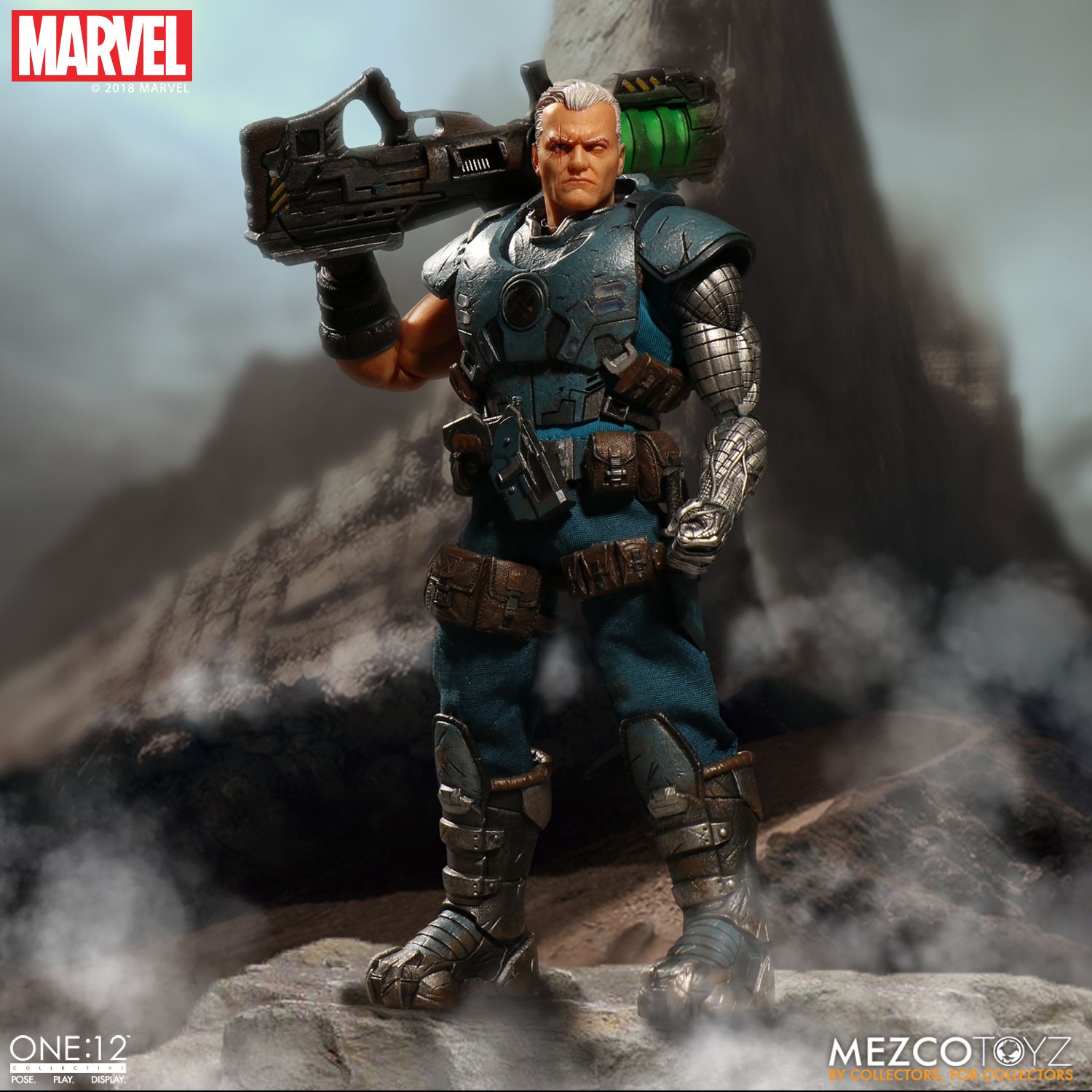 Mezco Toyz One:12 Collective Marvel Comics Cable 1/12 Scale Action Figure - Premium Collectible Toy for Marvel Fans, Gift for Comic Lovers | Display, Photography, Cosplay & Collection