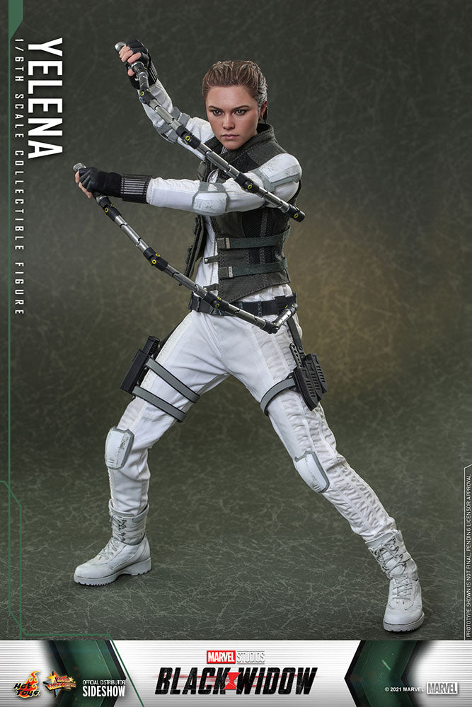 Hot Toys Marvel Comics Black Widow Yelena 1/6 Scale Collectible Action Figure - Premium Collectible for Marvel Fans & Display for Home Office Decor