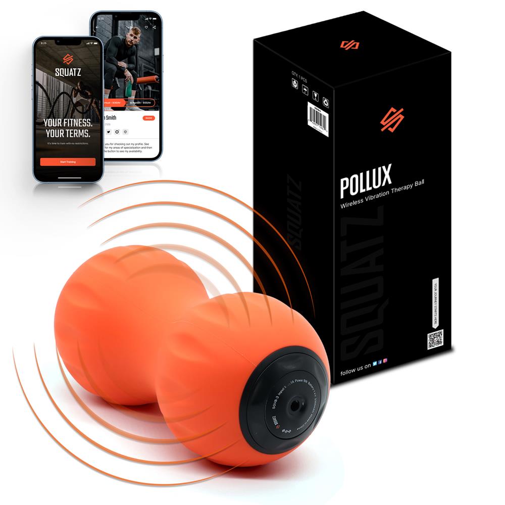 Peanut Vibrating Massage Ball for Muscle Recovery & Pain Relief - Portable Deep Tissue Massager for Athletes, Yoga, Fitness & Relaxation at Home or Gym