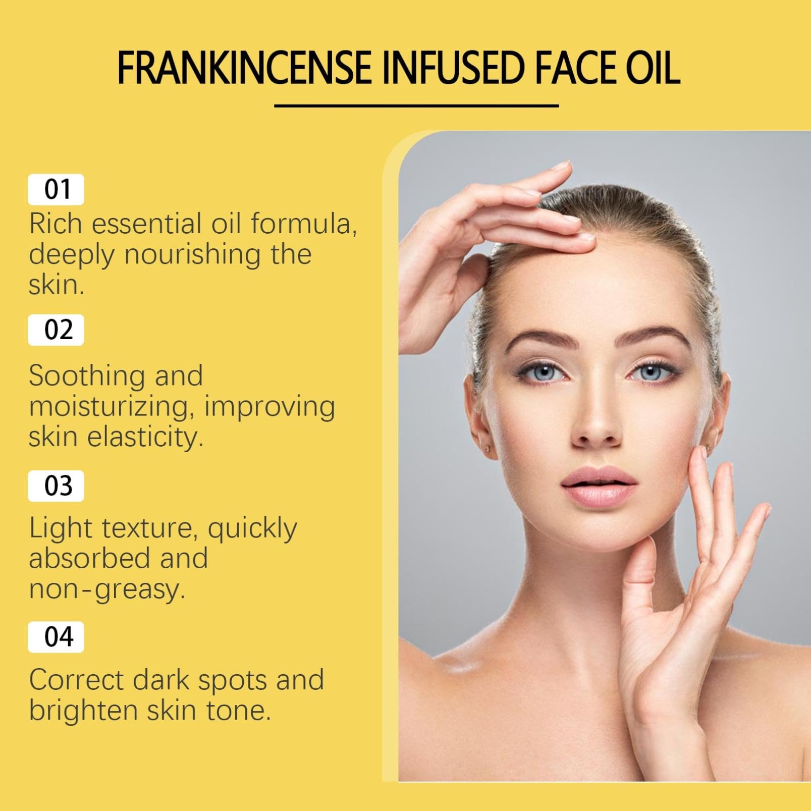Premium Frankincense Oil for Face - Cold Pressed Anti-Aging Serum, Natural Skincare Moisturizer with Frankincense Resin, Hydrates & Nourishes Skin (1 Fl Oz) - Perfect for Daily Facial Routine & Nighttime Skin Care