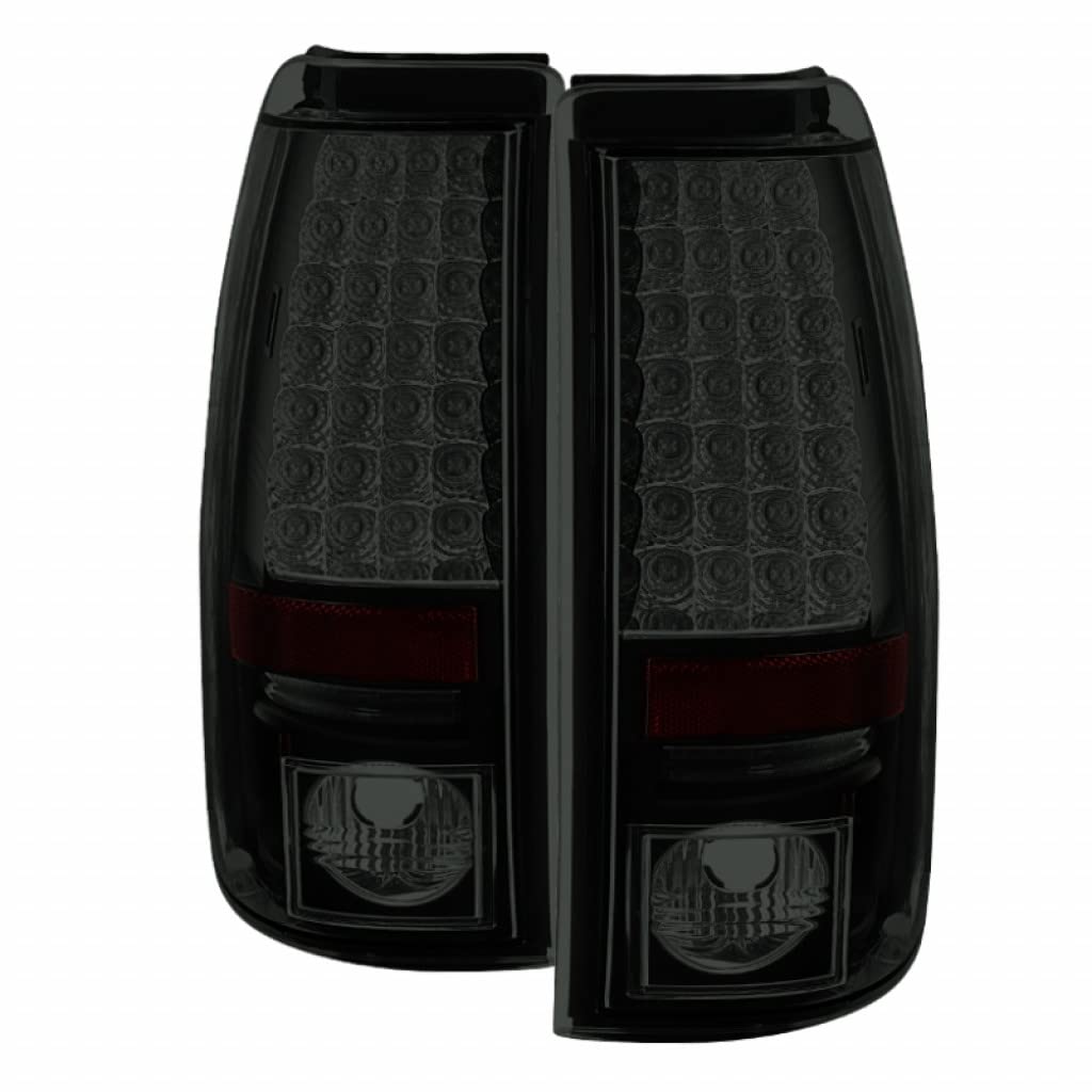 2003-2006 Chevy Silverado 1500/2500 LED Tail Lights Pair - Black Smoke Style (5078025) | Durable & Bright Rear Lights for Night Driving & Off-Road Adventures