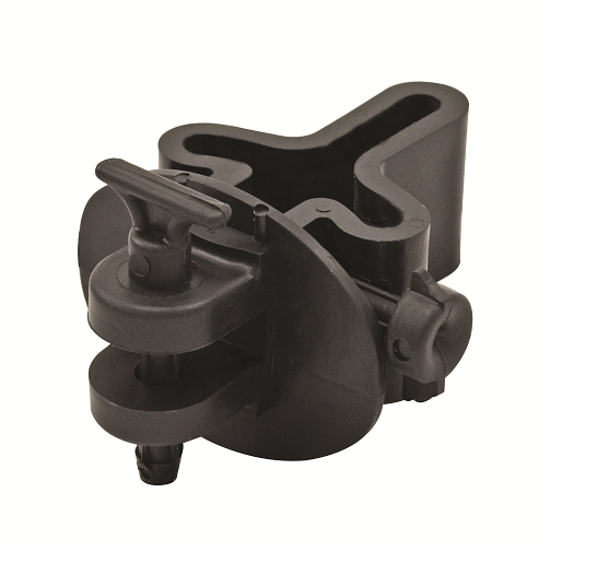 2 Pin T Post Insulator - Heavy Duty Black Electrical Insulator for Electric Fence, Farm & Ranch Use - Weatherproof & Durable for Outdoor Applications