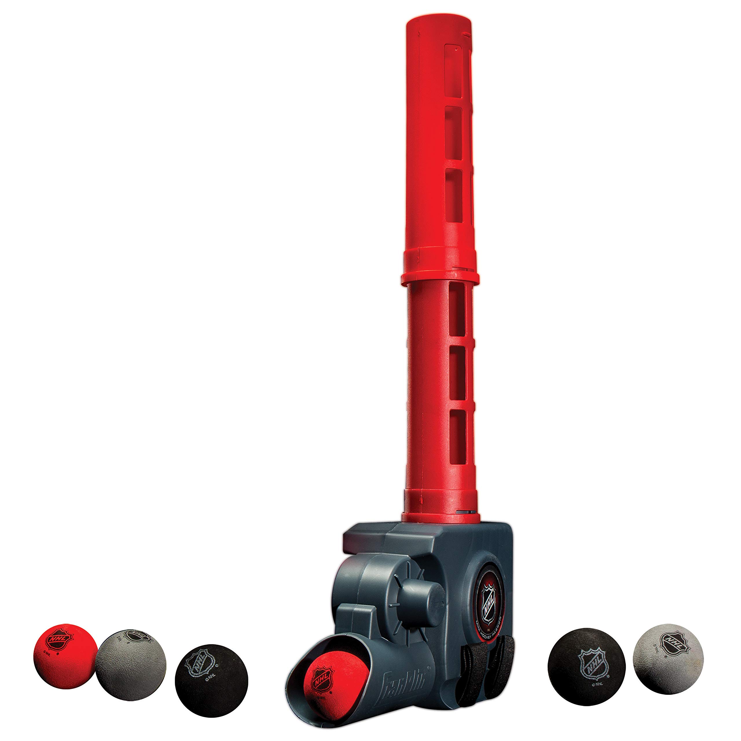 Franklin Sports NHL Automatic Mini Hockey Ball Passer - Knee Hockey Training Equipment with 6 Mini Balls - Official NHL Licensed - Perfect for Indoor Practice, Backyard Drills & Street Hockey Games
