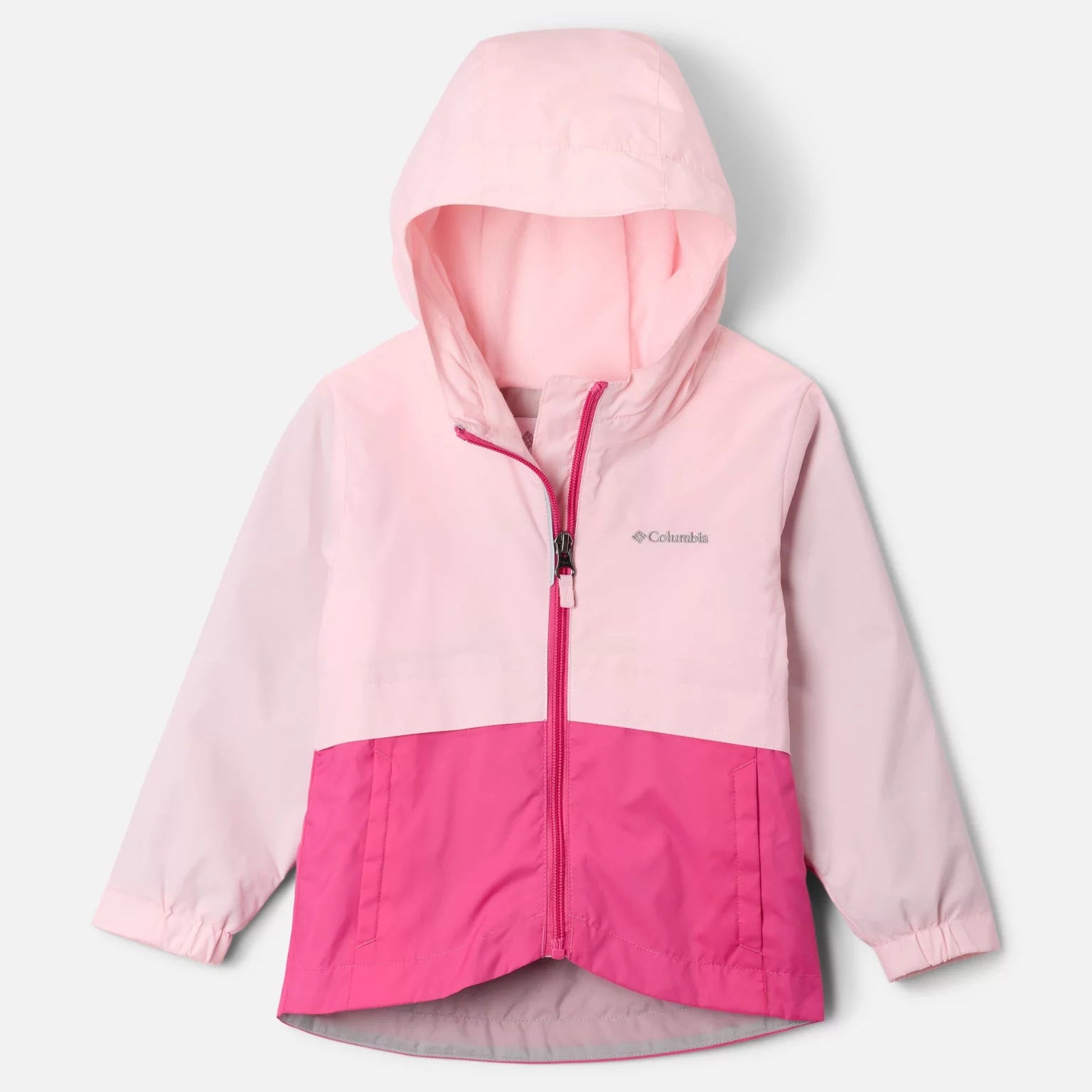 Columbia Women's Satin Pink Rain Zilla II Waterproof Jacket - Lightweight Windbreaker for Hiking, Travel & Outdoor Activities