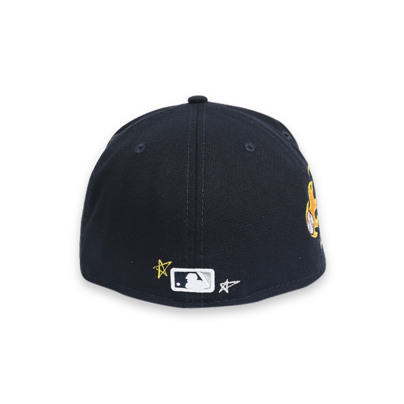 New York Yankees Navy Blue 59FIFTY Fitted Baseball Cap for Men - Official MLB Licensed Hat for Sports Fans & Streetwear Fashion