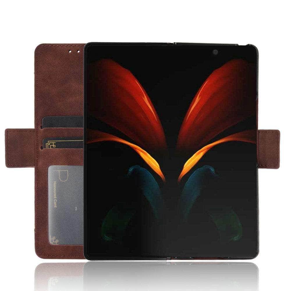 Samsung Galaxy Z Fold 3 Card Slot Removable Book Wallet Case - Slim Protective Cover with Card Holder for Credit Cards & ID - Perfect for Business, Travel & Everyday Use