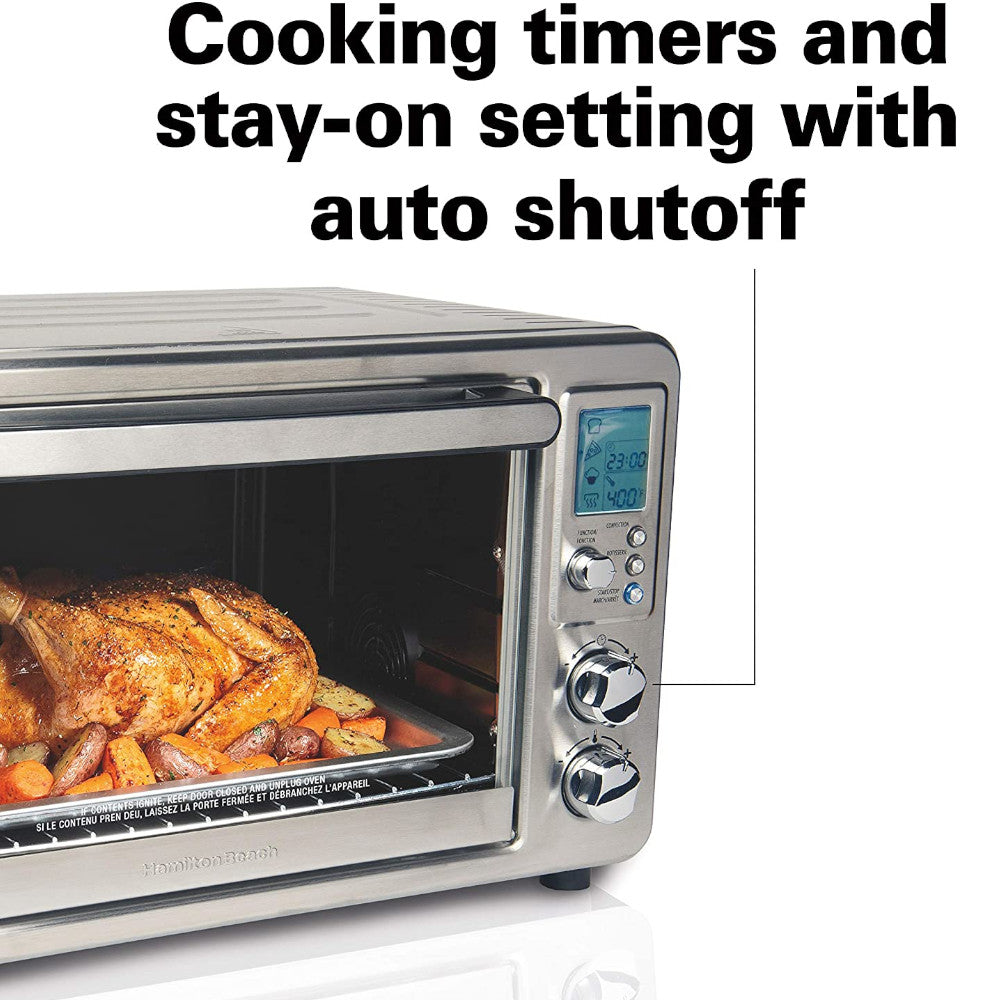 HAMILTON BEACH SureCrisp Digital Air Fryer Toaster Oven 31193C - Perfect for Healthy Cooking, Baking, and Family Meals
