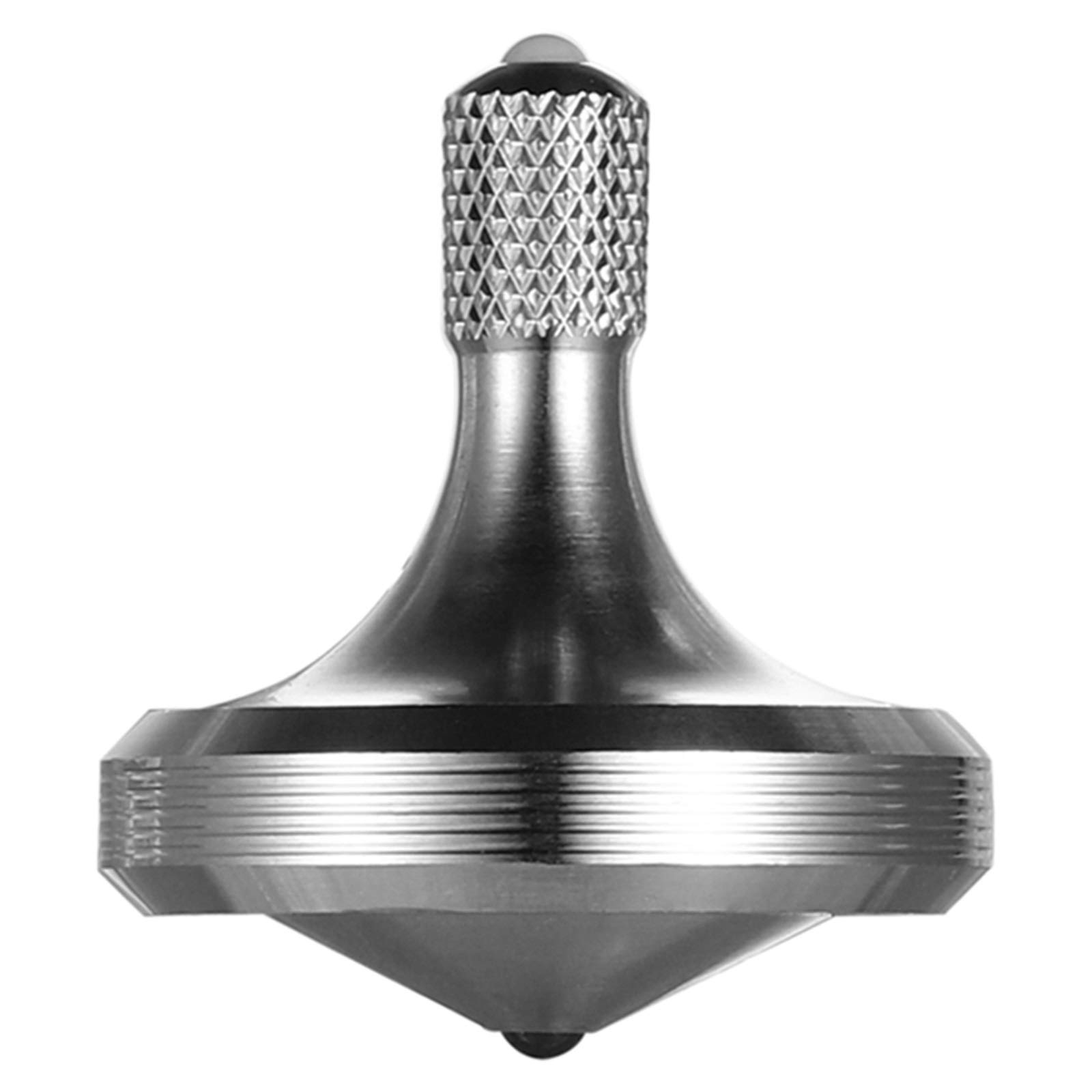 Premium Stainless Steel Precision Spinning Top - Long Lasting 8+ Minute Spin, Perfect Balance EDC Toy for Office Desk & Stress Relief (Pro Max Silver) - Great for Fidgeting, Meditation & Focus Aid
