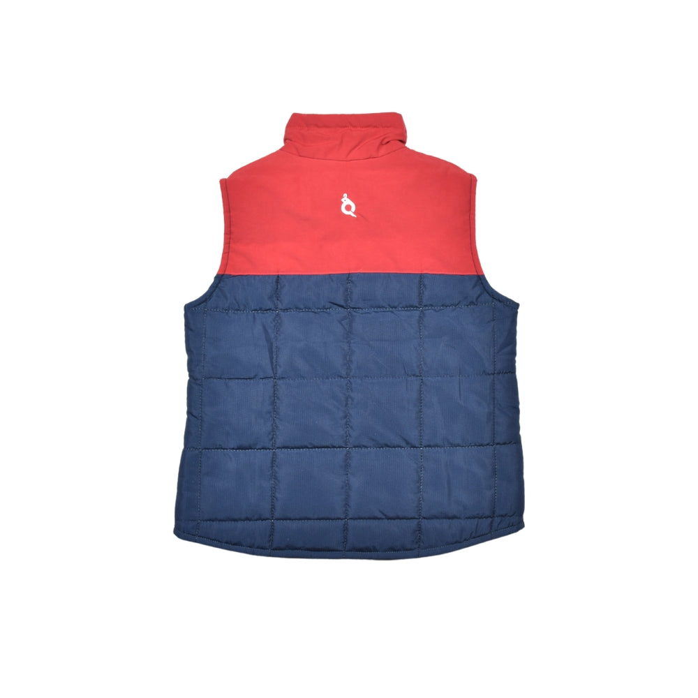Stylish Navy and Red Fall Plaid Vest for Men & Women | Warm Fleece-Lined Autumn Layering Piece | Perfect for Outdoor Adventures, Casual Wear & Holiday Outfits