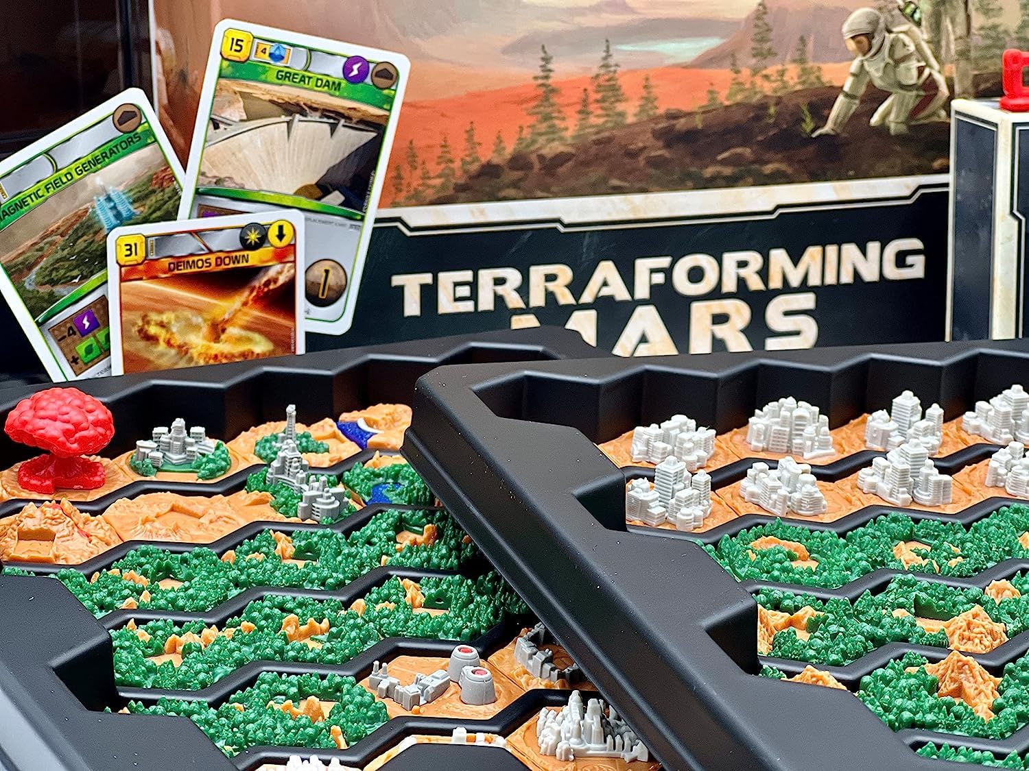 Terraforming Mars Big Box by Stronghold Games - Premium Storage Solution for Board Game Expansion & Accessories | Perfect for Game Nights & Collector's Display
