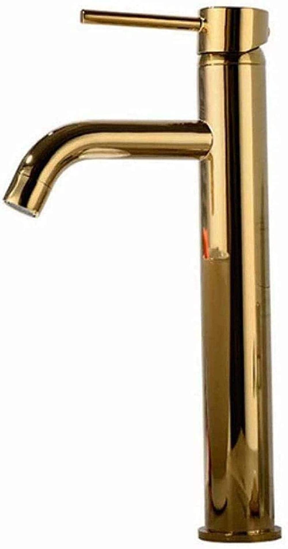OMOONS Brass Bathroom Faucet - Hot & Cold Water Basin Tap with Ergonomic Handle for Sink, Wash Basin - Perfect for Modern Bathrooms, Powder Rooms & Guest Baths