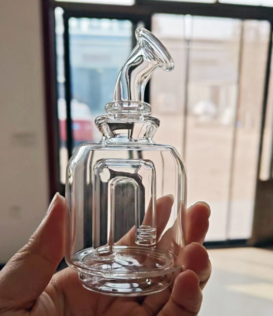 Crossing Core Side Mouthpiece Bubbler Stargazer | Grenade Glass Water Pipe Attachment for Dabbing & Vaporizing - Perfect for Smooth Hits & Flavorful Sessions