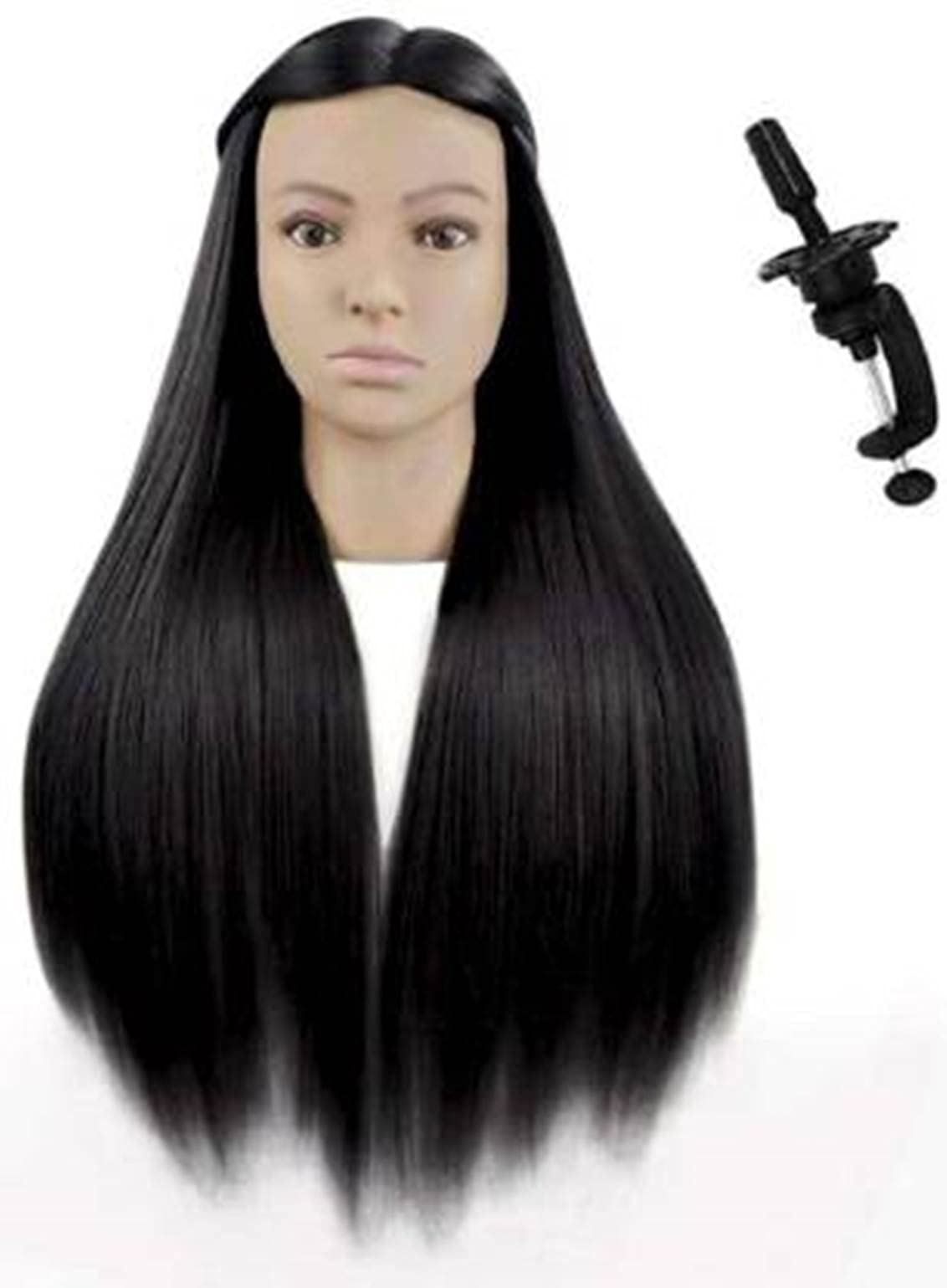 VIEWS Hair Extensions & Wigs - Brown Hair Dummy for Styling & Cutting Practice - Perfect for Salon Training, Cosmetology Students & Home Hairdressing