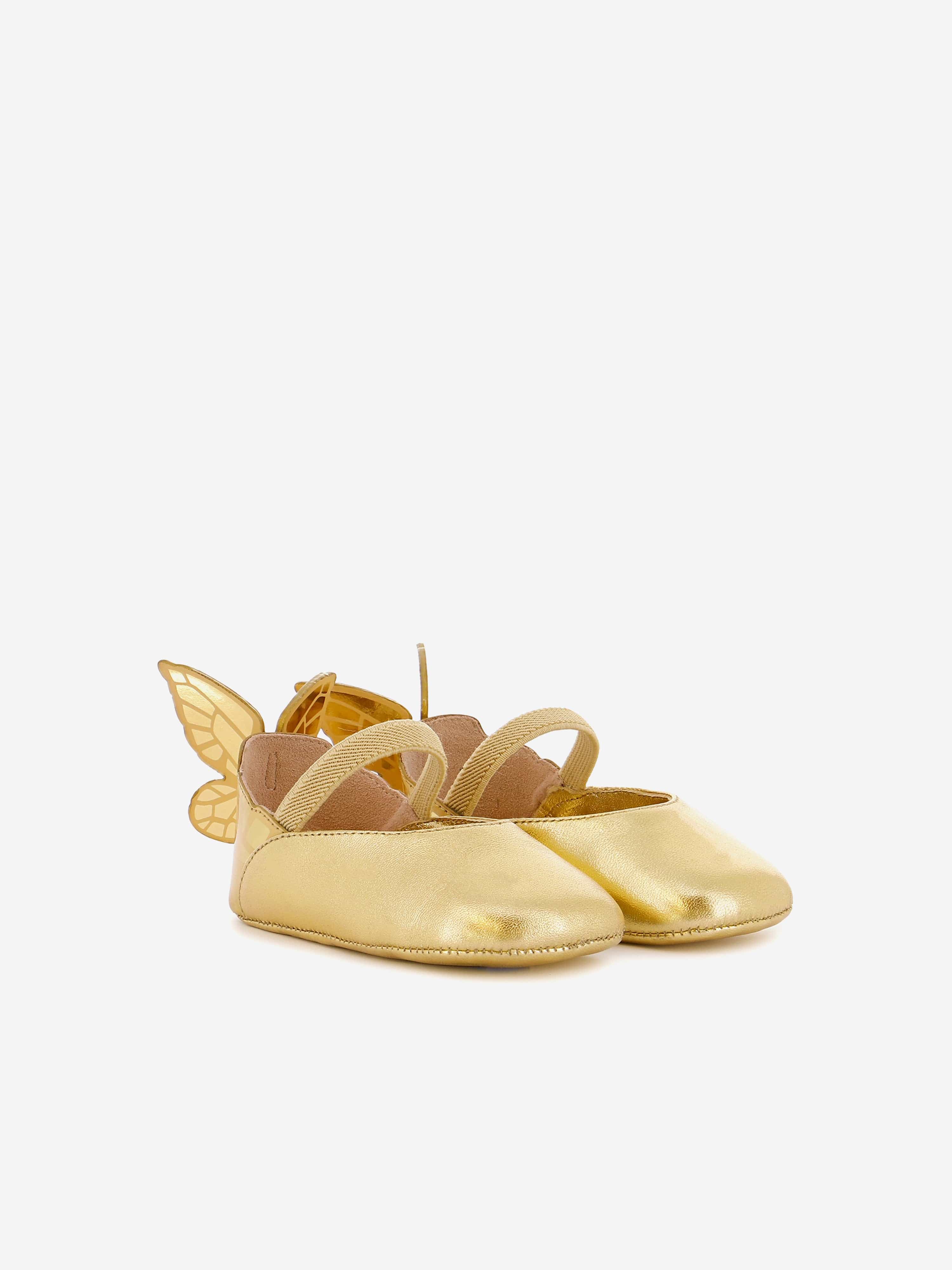 Gold Baby Girls Chiara Pre-Walker Shoes - Soft Sole First Walking Shoes for Infants, Perfect for Special Occasions & First Steps