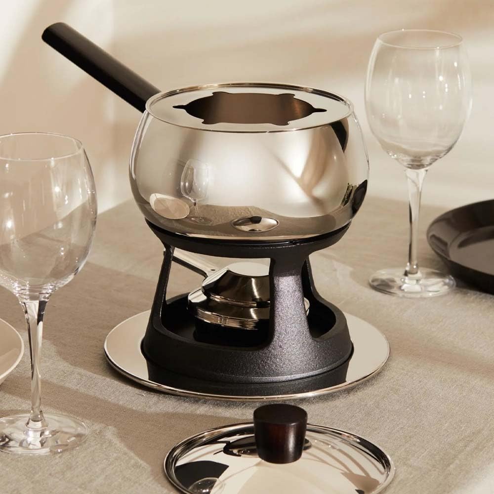 Alessi Mami Bourguignonne 3-Piece Silver Flatware Set - Elegant Stainless Steel Cutlery for Fine Dining & Dinner Parties