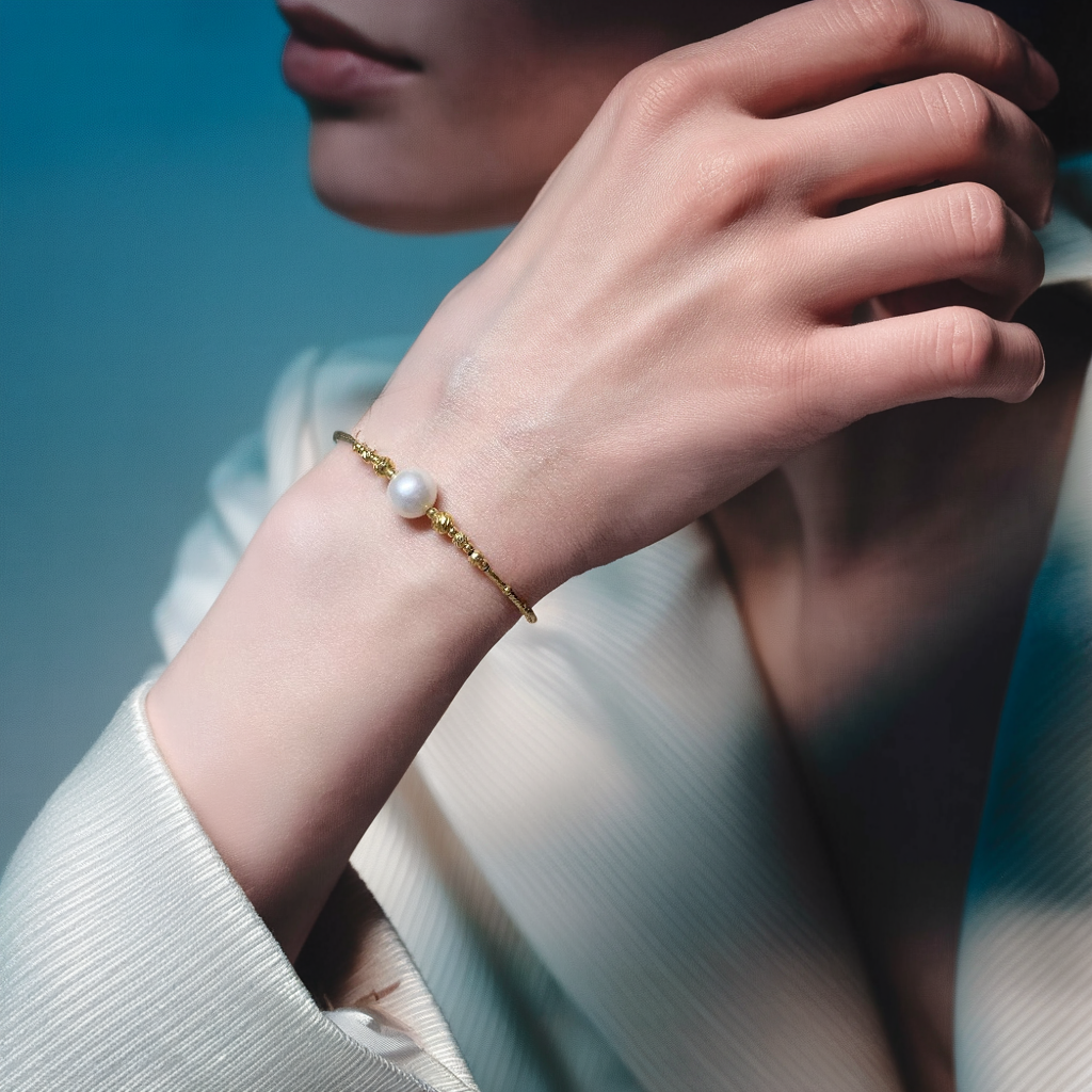 Luxury Golden AAAA Pearl Bracelet for Women - Elegant Handmade Jewelry Gift for Wedding, Anniversary & Special Occasions