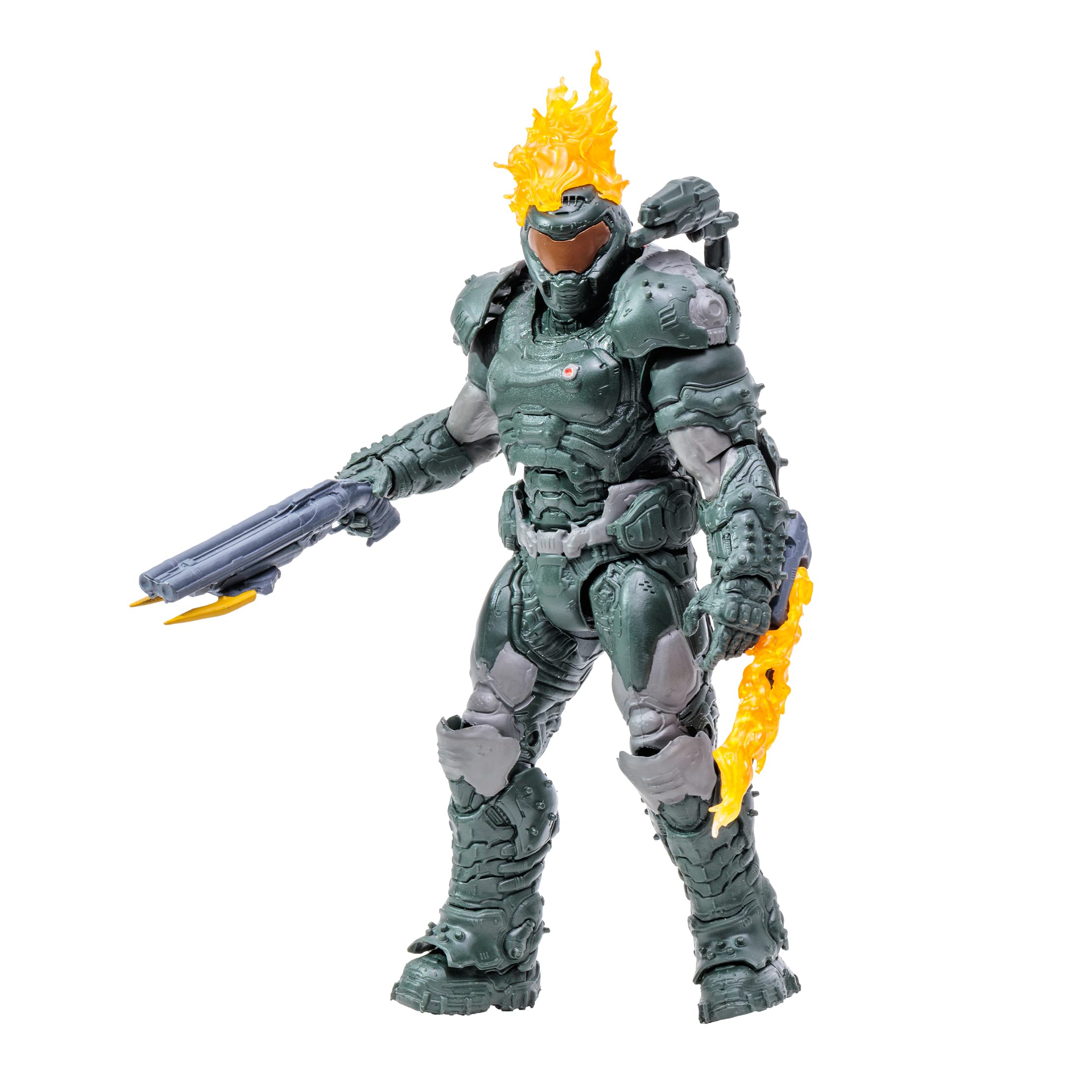 McFarlane Toys Doom 7-Inch Action Figure - Doom Slayer (Ember Skin) Collectible for Gamers & Fans | Perfect for Display, Gaming Room Decor, and Gift Giving