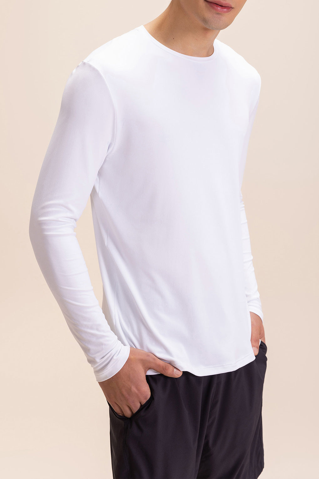 ML Pro Men's Comfortable Long Sleeve T-Shirt - Soft Cotton Casual Shirt for Everyday Wear, Work & Outdoor Activities