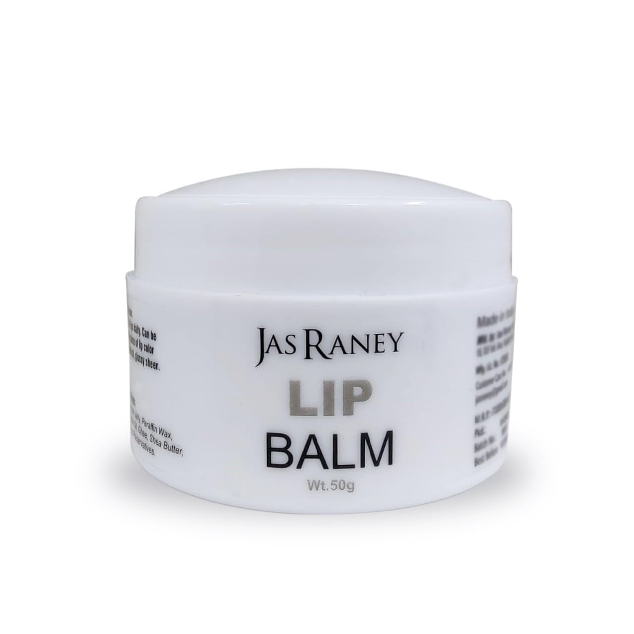 Natural Ghee & Shea Butter Lip Balm with Camphor Oil - Moisturizing Treatment for Dry, Chapped, Dark Lips - 50g - Perfect for Smokers & Daily Lip Care