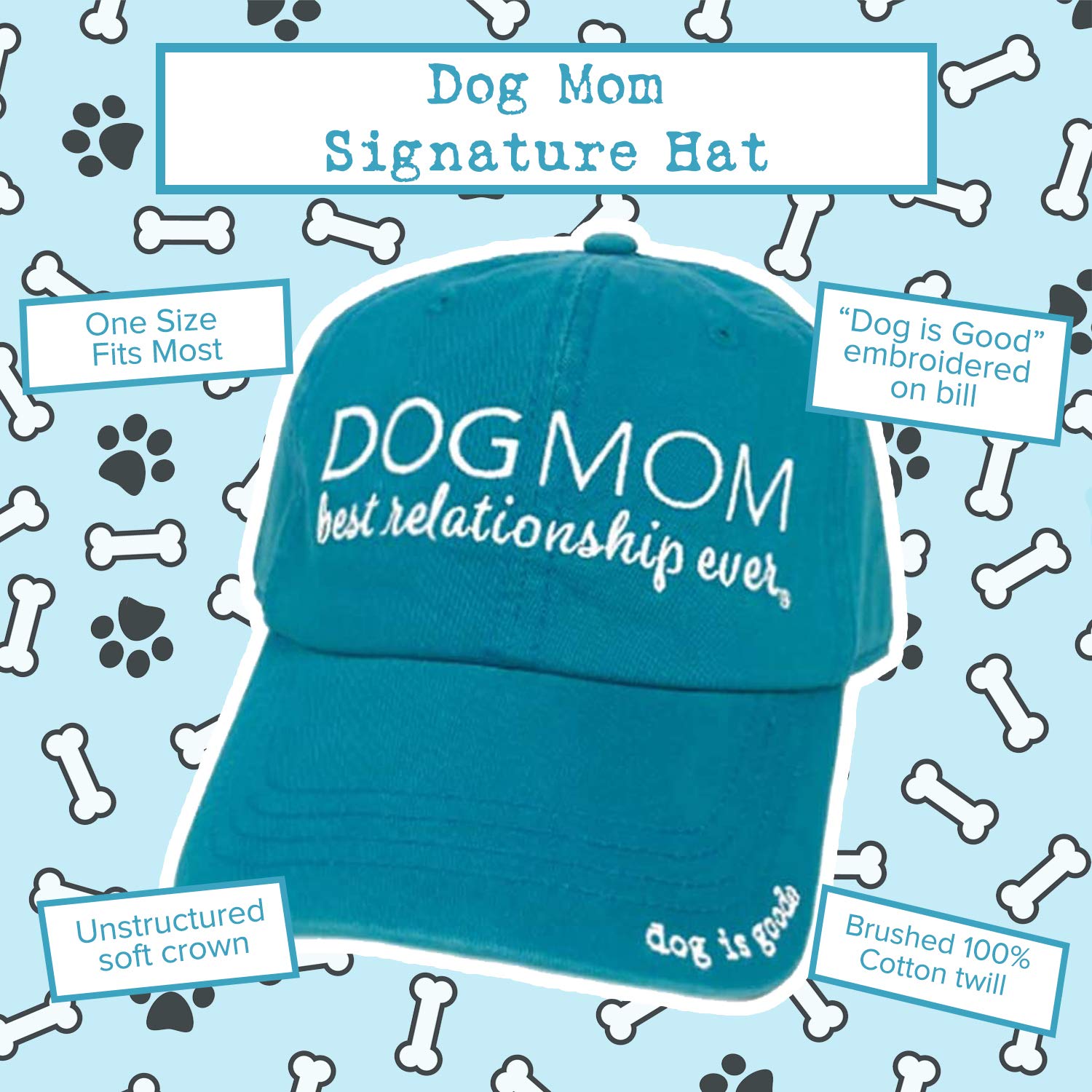 Dog Mom Hat - Cute & Stylish Baseball Cap for Dog Lovers Women | Perfect Gift for Pet Owners, Dog Walks & Outdoor Adventures