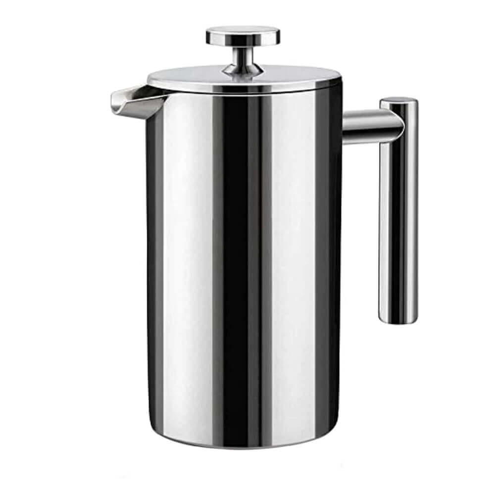Premium Jaxton Stainless Steel French Press Coffee Maker - 34oz Double-Wall Insulated for Hotter & Longer Lasting Coffee - Perfect for Home, Office, Camping & Gifts