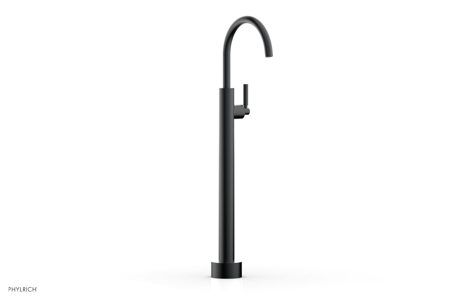 BASIC Low Floor Mount Tub Filler with Lever Handle - D130 44 04 - Perfect for Modern Bathroom Renovations and Spa-Like Showers