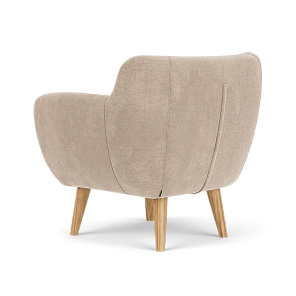 Anne Fabric Armchair - Modern Upholstered Accent Chair for Living Room, Bedroom & Office - Comfortable Lounge Chair with Sturdy Wooden Legs (Perfect for Reading, Relaxing & Home Decor)