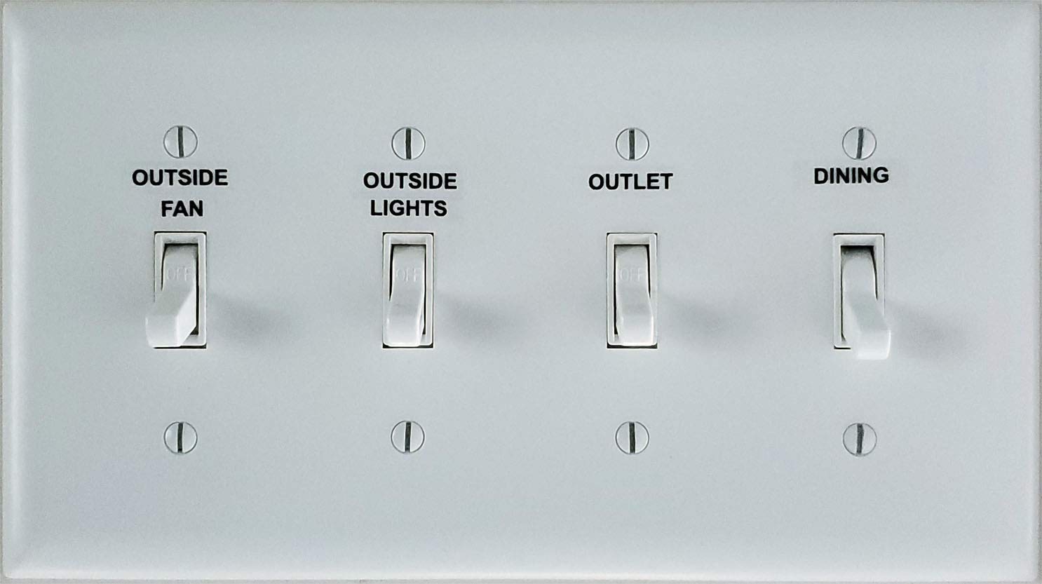 Light Switch Labels - Clear Transparent Switch Identifier System for Home & Office Organization | Perfect for Smart Homes, Apartments & Workspaces