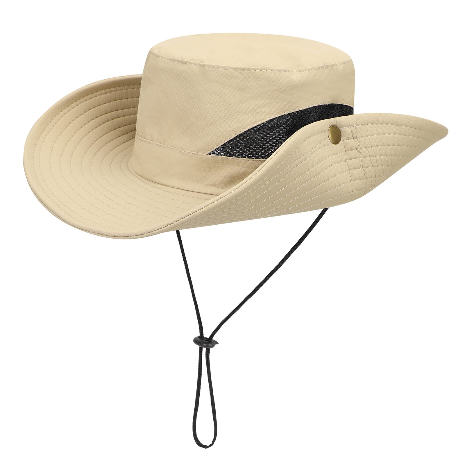 UPF 50+ Sun Hats for Men - Wide Brim Fishing & Safari Hat with UV Protection - Summer Outdoor Hats for Beach, Hiking, Gardening and Travel