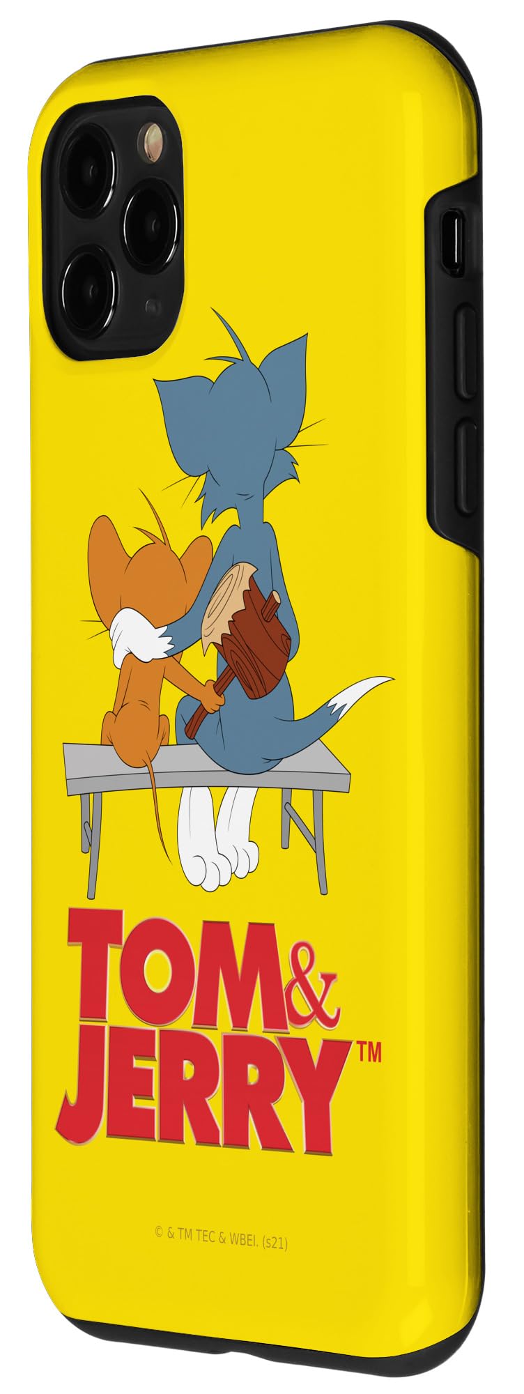 iPhone 11 Pro Case - Tom & Jerry Cartoon Park Bench Design Slim Protective Cover for Men Women - Perfect for Daily Use, Travel & Gift Giving