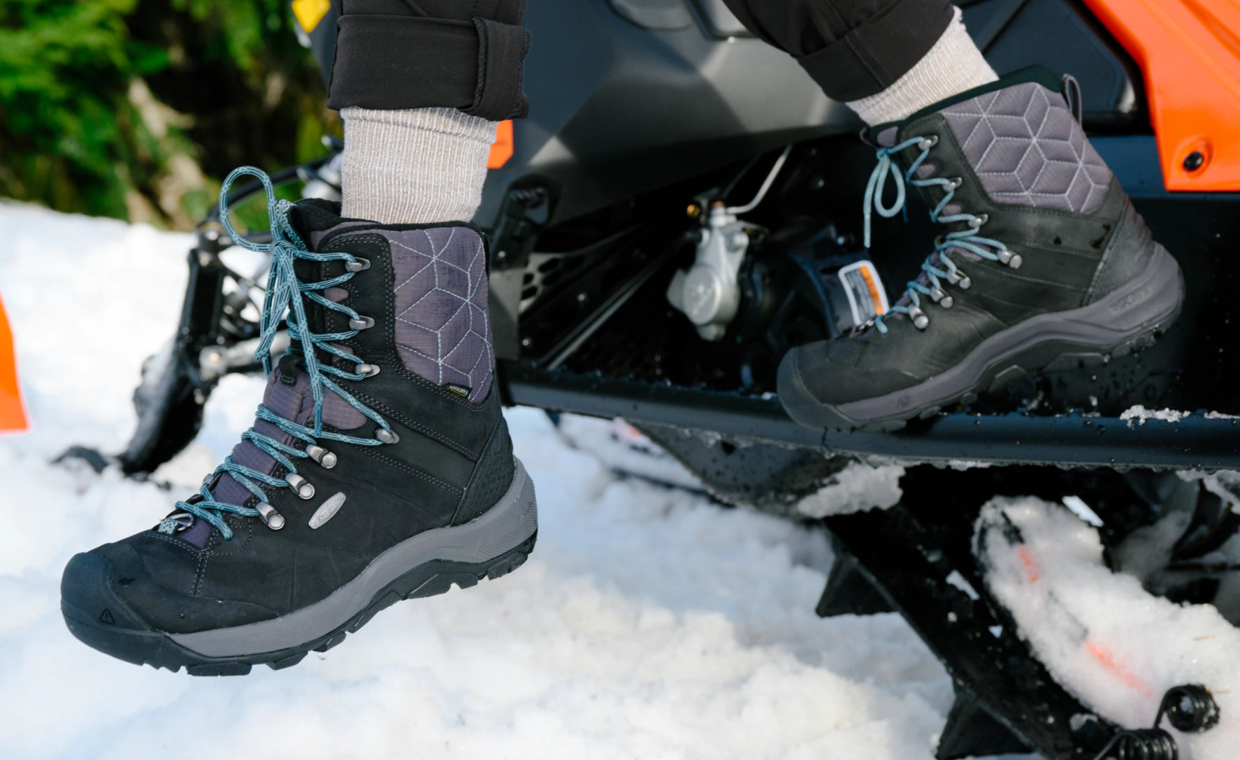 Women's Revel IV High Polar Waterproof Winter Boots - Black/North Atlantic - Warm Snow Boots for Hiking, Ice Fishing & Cold Weather Outdoor Activities