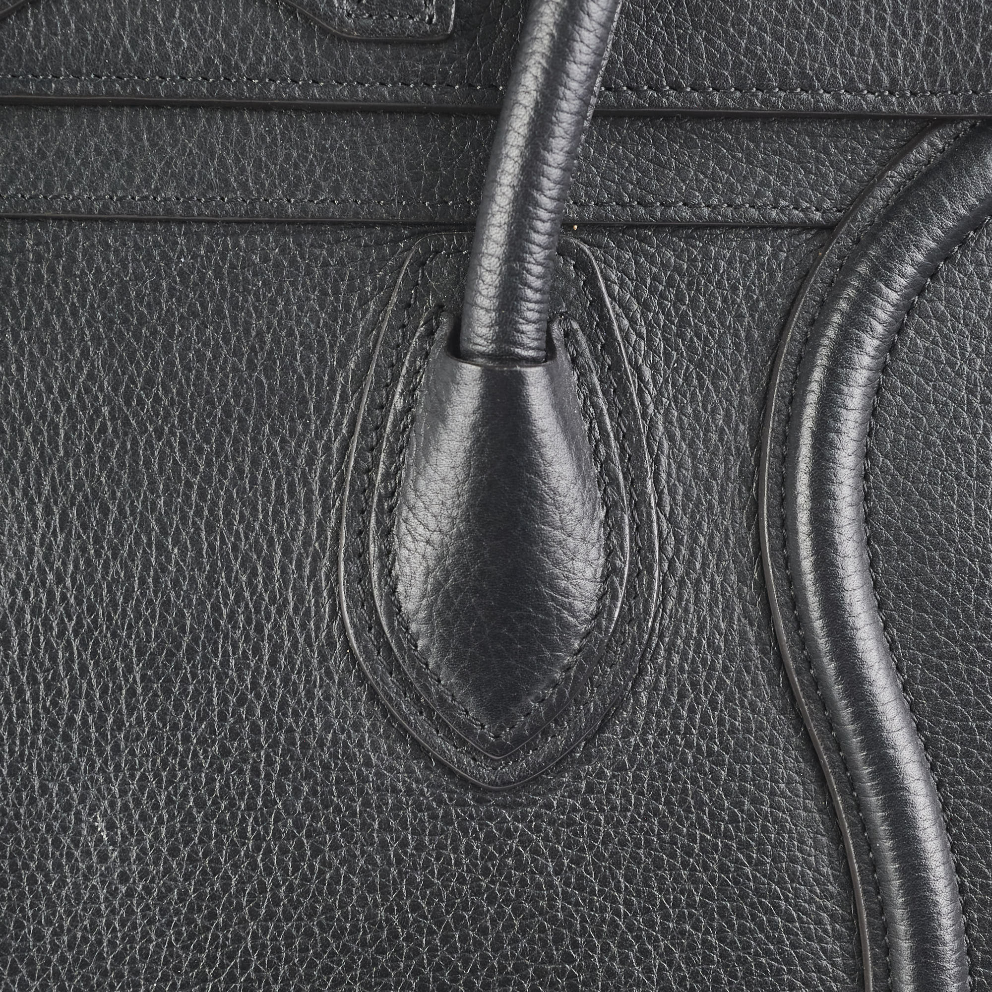 Celine Micro Luggage Black Leather Handbag - Luxury Designer Crossbody Bag for Women | Perfect for Work, Travel & Everyday Use