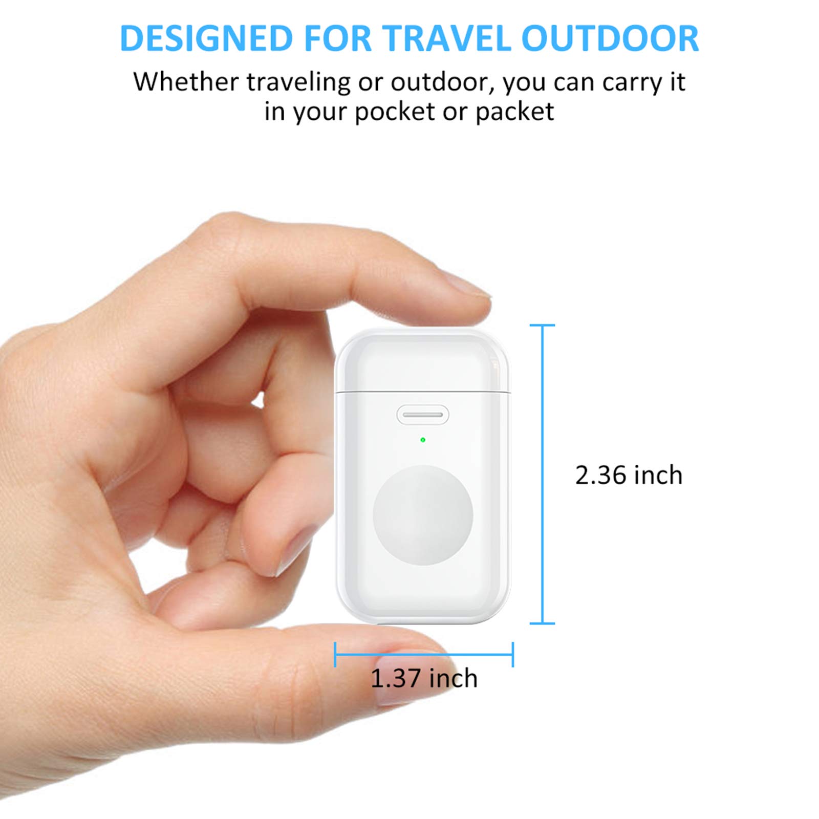 Portable Wireless Charger for Apple Watch Series 7/6/5/4/3/2/1/Nike+, 1000mAh Power Bank - Compatible Charging Station for Travel, Gym & Outdoor Activities