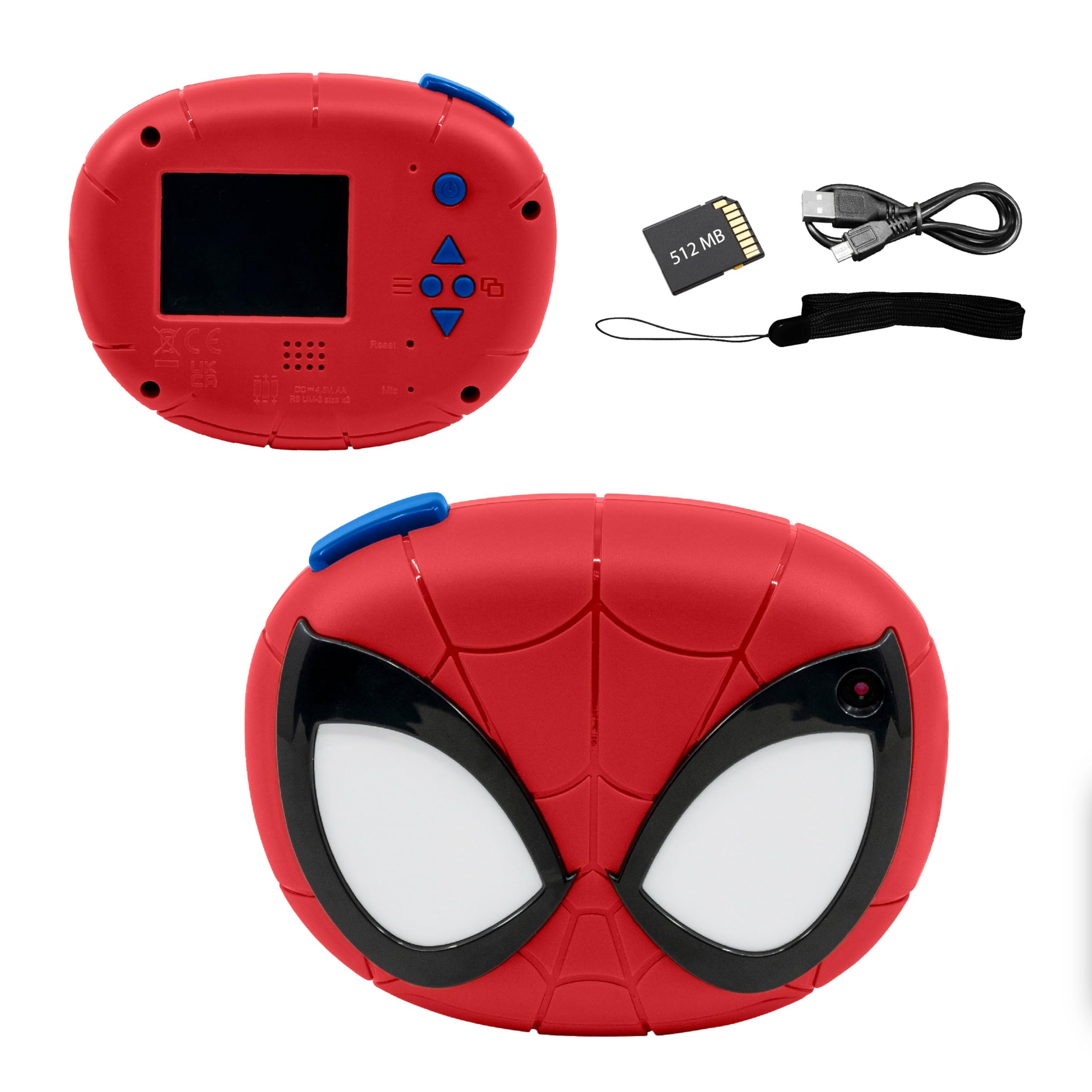 **Spiderman Kids Digital Camera with 8MP HD Video, 32GB SD Card & Fun Stickers - Perfect Gift for Spiderman Fans, Birthday & Travel Adventures**
