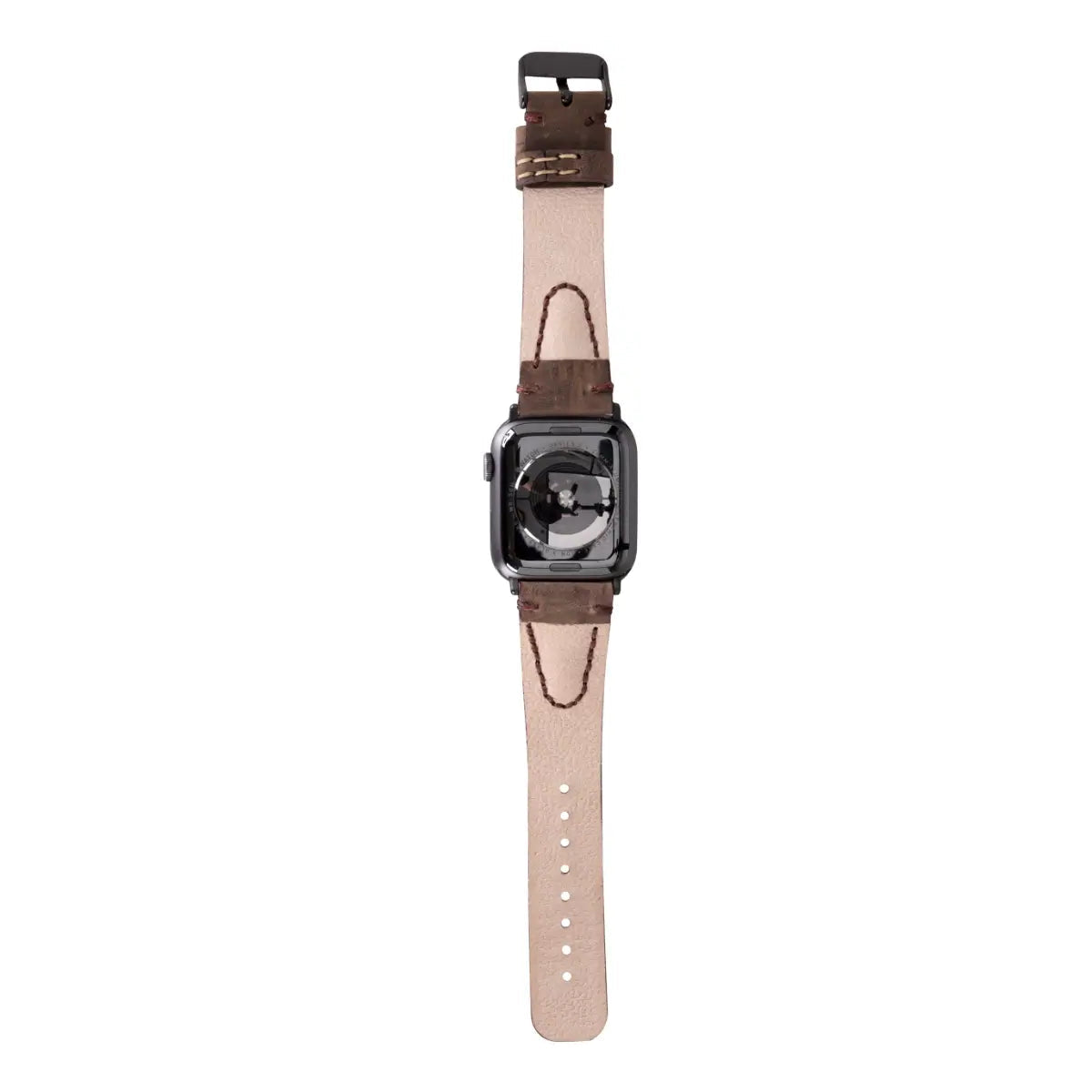 Premium Dark Brown Leather Sport Band for Apple Watch - Avila Series - Durable & Comfortable for Workouts, Running & Everyday Wear
